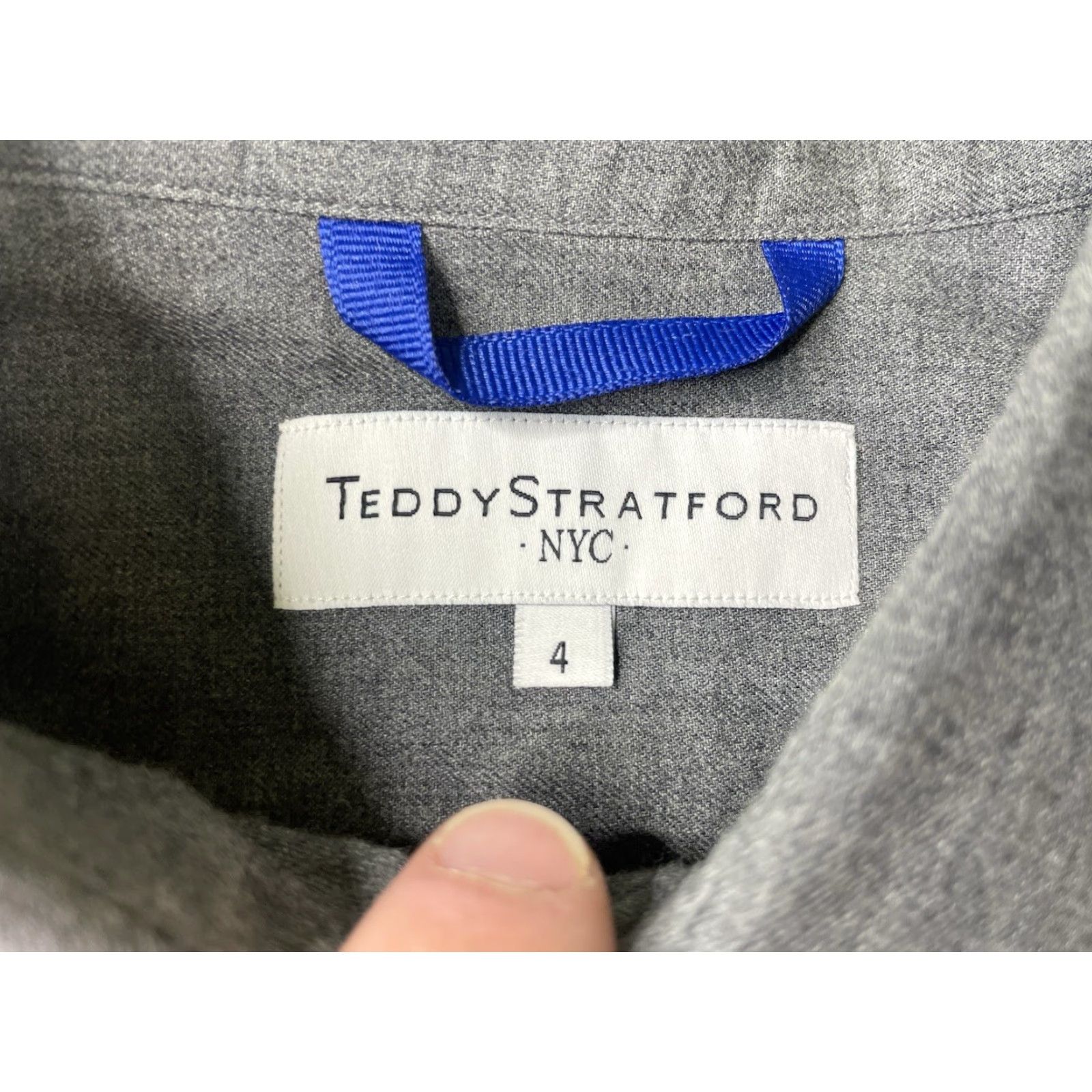Vintage Teddy Stratford Shirt Mens L Gray Flannel Long Sleeve Button-Up Zip Casual Size US L / EU 52-54 / 3 - 3 Thumbnail