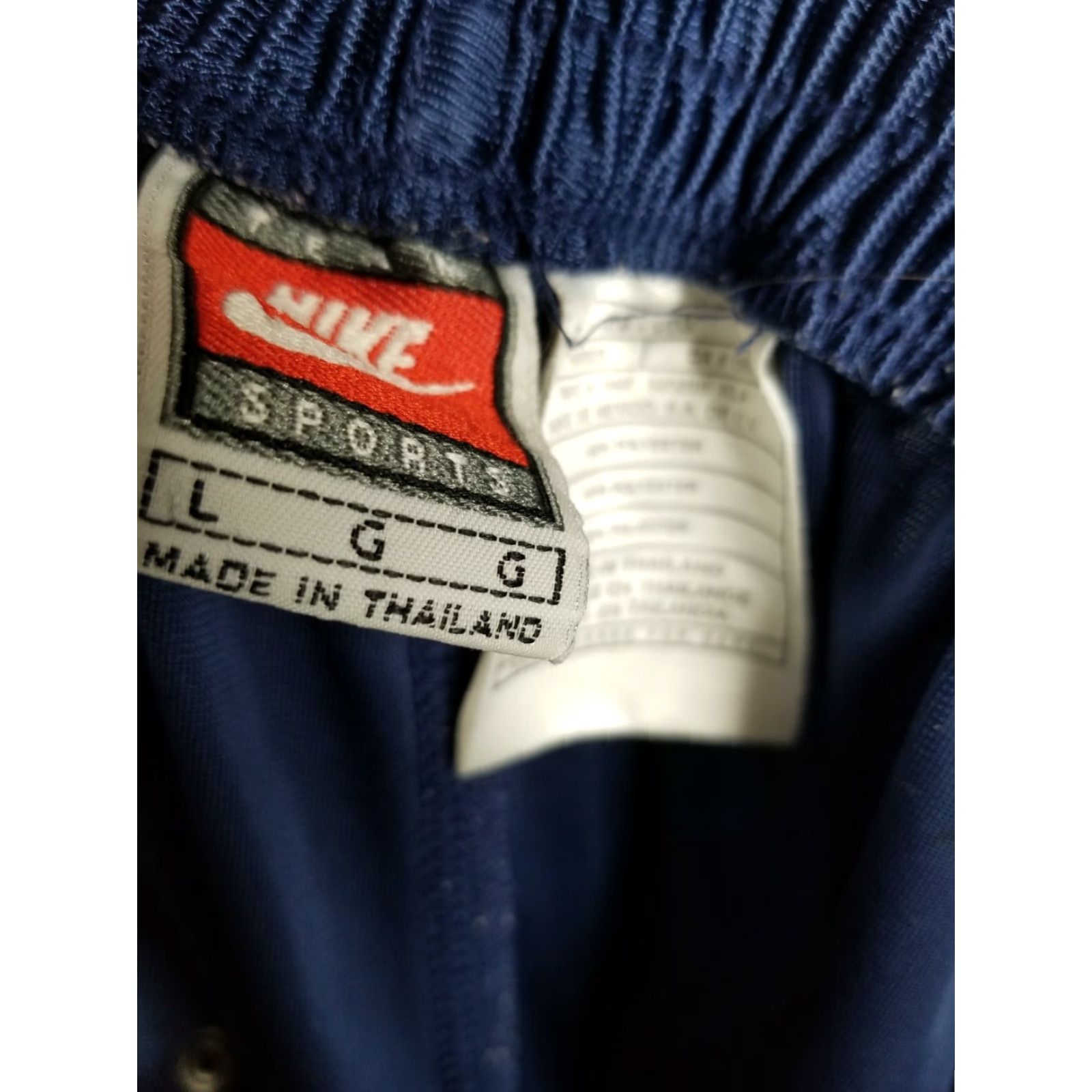 Nike Vtg L Rare Nike Sport Blue Trackpants Nike Sports Pants Track Pants Men Regular Blue Tear Away Buttons Thailand Vintage Nike Sport Sports 90s Size US 33 - 5 Thumbnail
