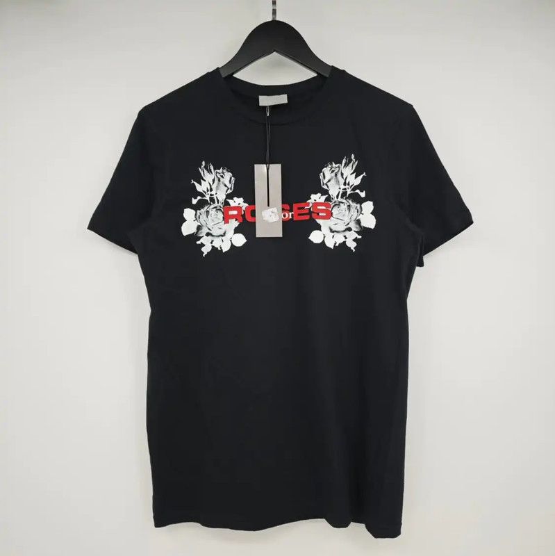 Dior Black Cotton Short Sleeve T-Shirt 0089