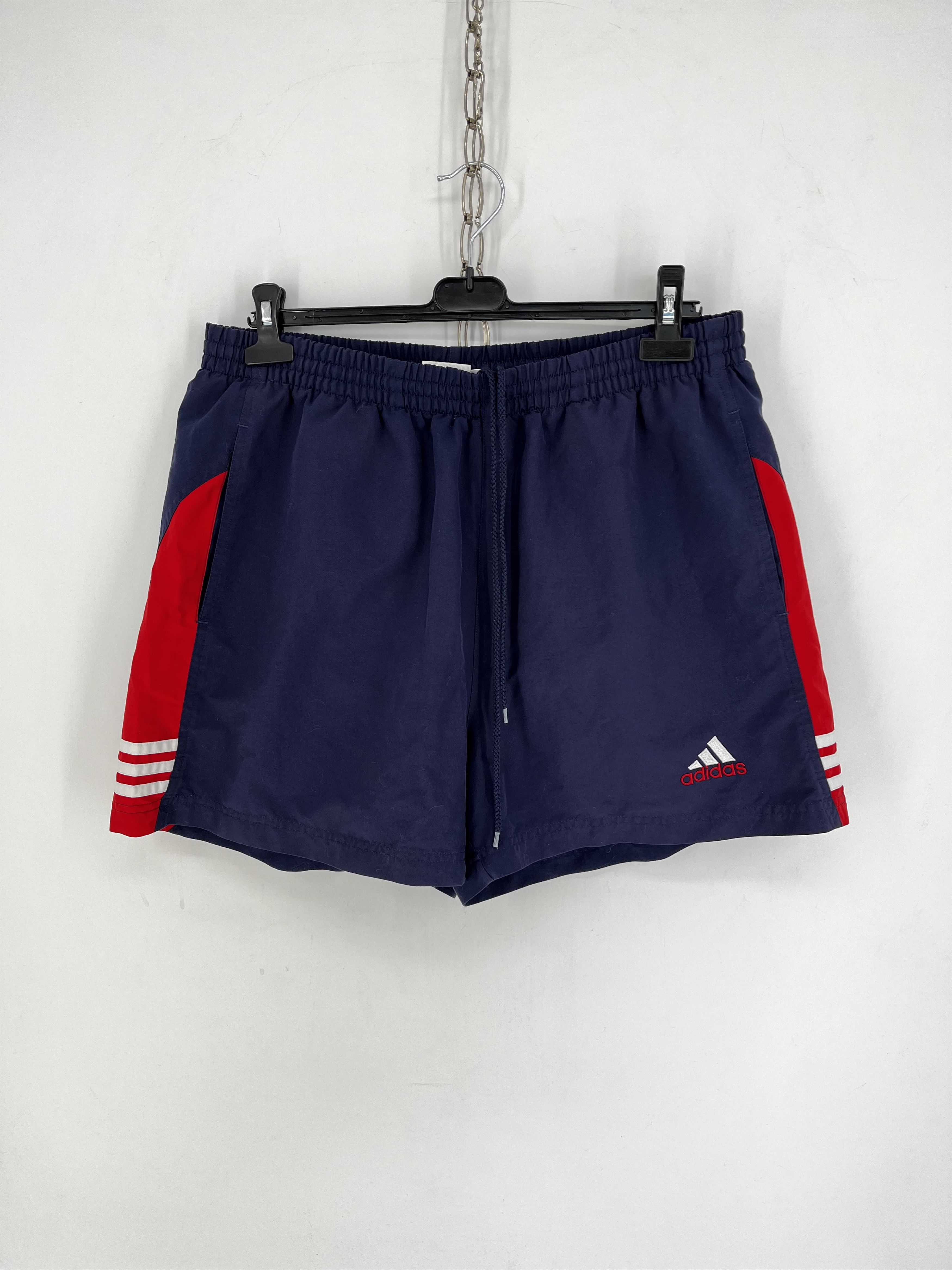 Adidas × Vintage 90s Vintage Adidas Black Nylon Mini Logo Shorts Travis Style Size US 36 / EU 52 - 1 Thumbnail