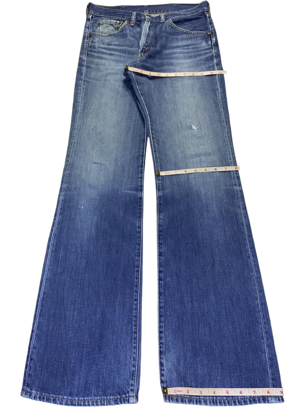 Levi's Vintage 90s Levis 517 Faded Wash Distressed Flare Jeans Size US 31 - 14 Thumbnail