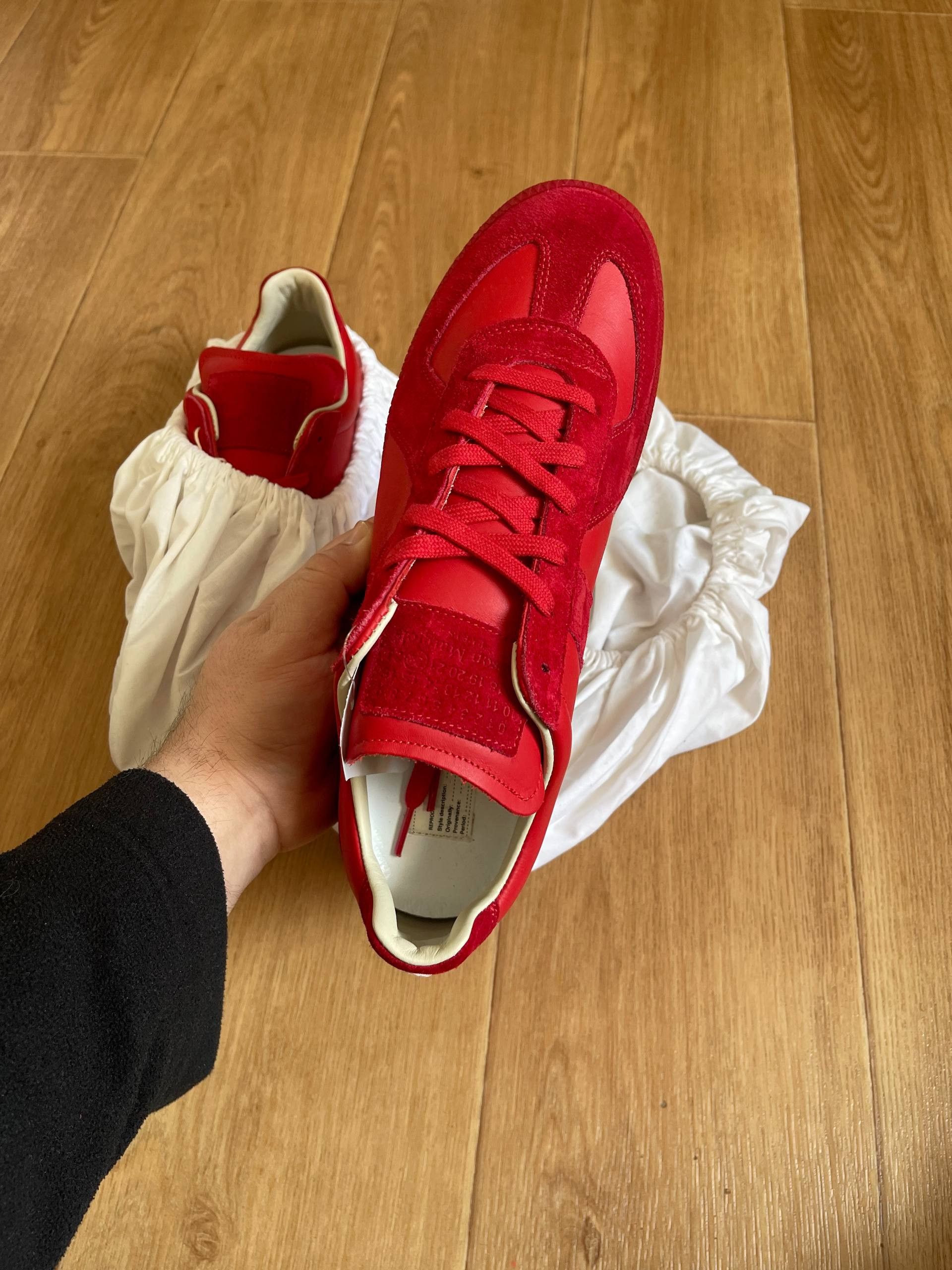 Maison Margiela Maison Martin Margiela MMM Low tTop Replica Red Sneaers Sz43 Size US 10 / EU 43 - 14 Thumbnail