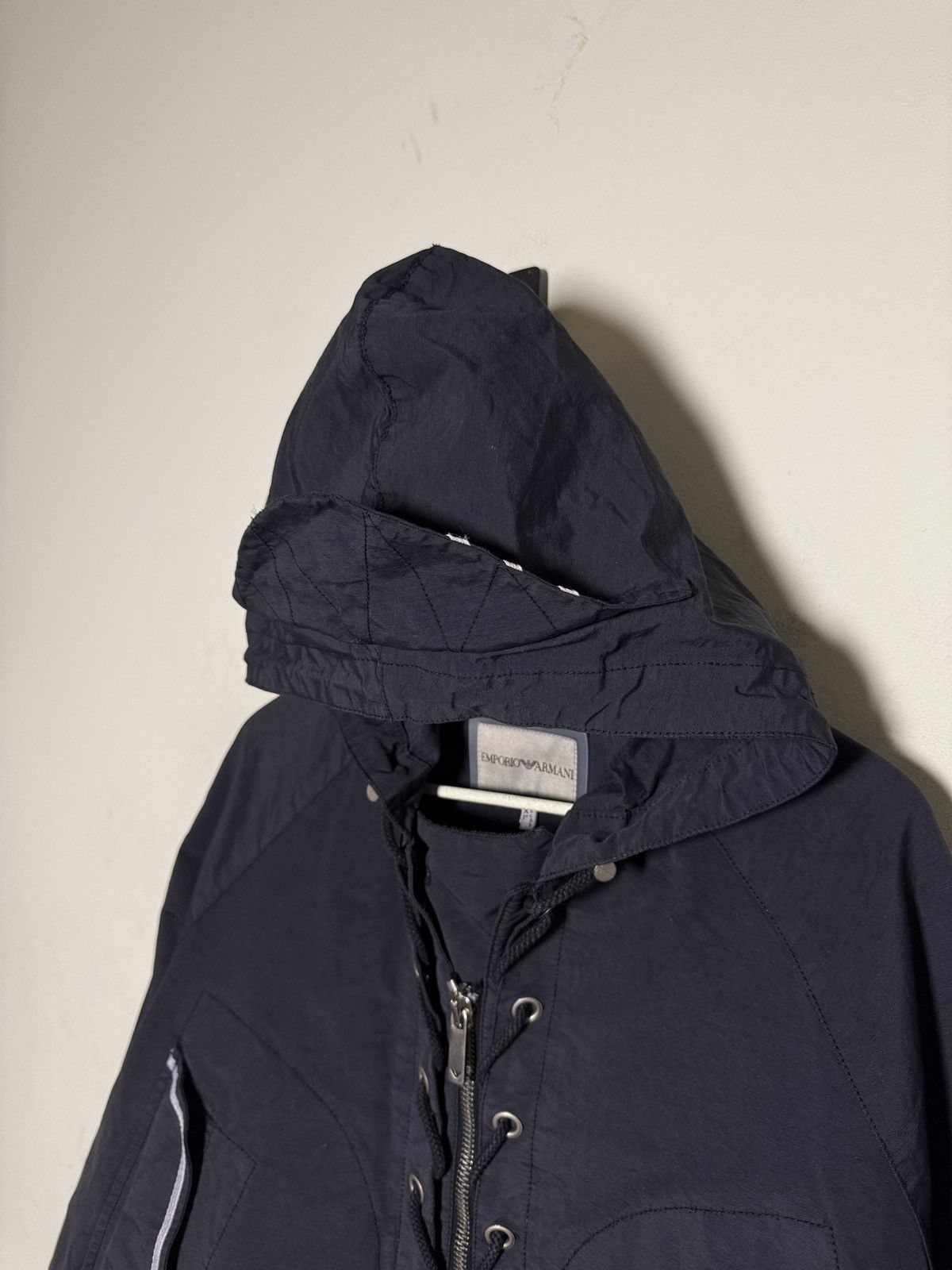 Giorgio Armani Armani shimmer nylon multipocket light smock jacket Size US XL / EU 56 / 4 - 6 Thumbnail