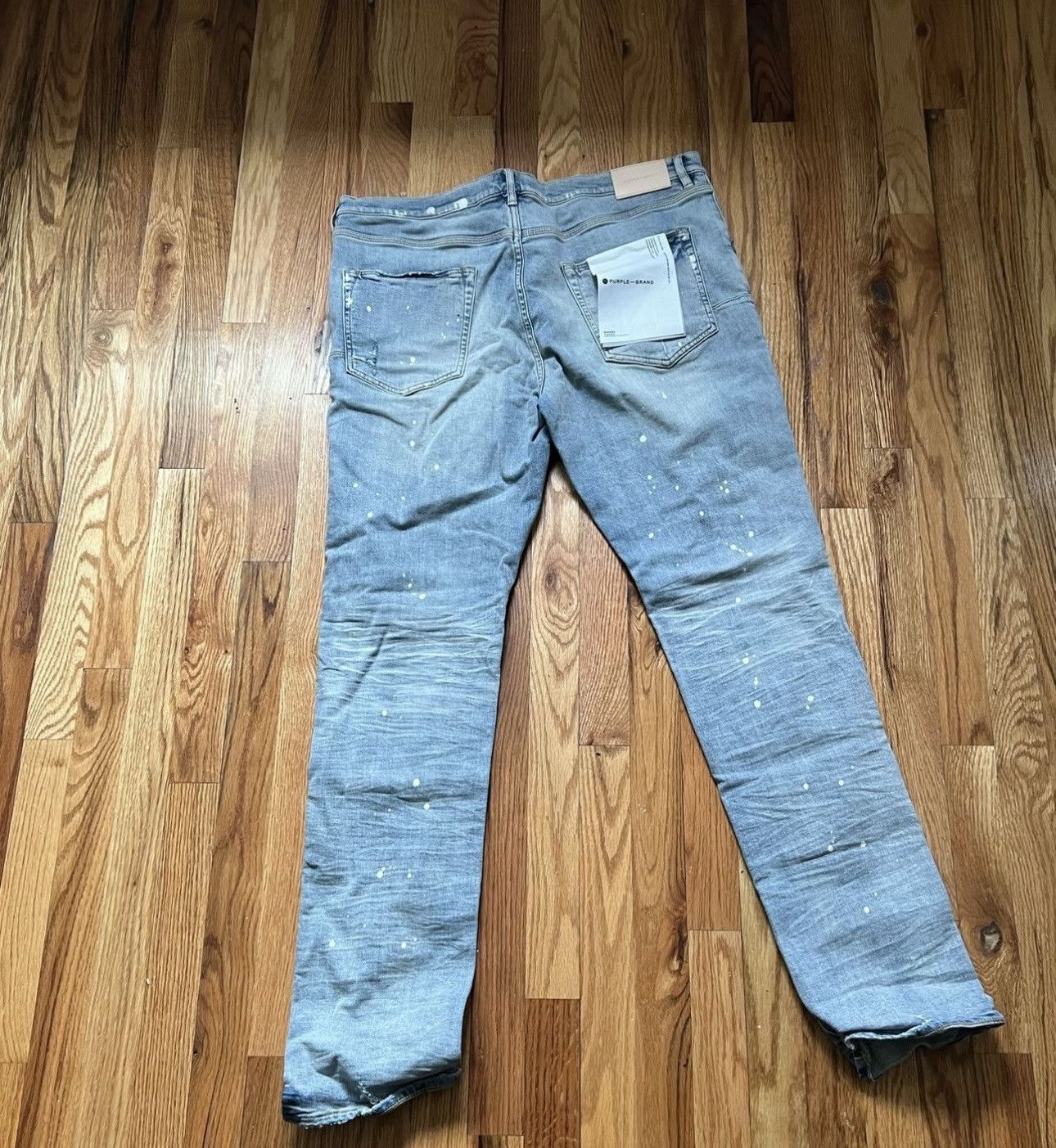Purple Brand Purple Brand P001 Light Indigo Paint Size US 38 / EU 54 - 2 Thumbnail