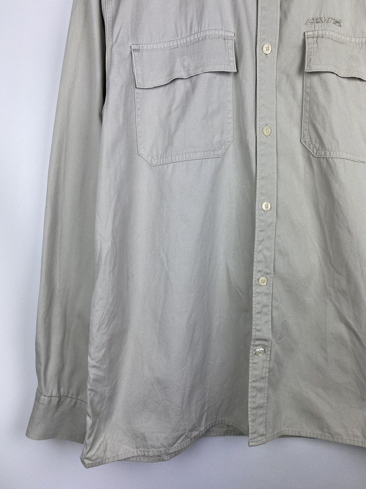 Levi's × Vintage Levis Red Tab vintage men’s military shirt overshirt Size US XL / EU 56 / 4 - 8 Thumbnail