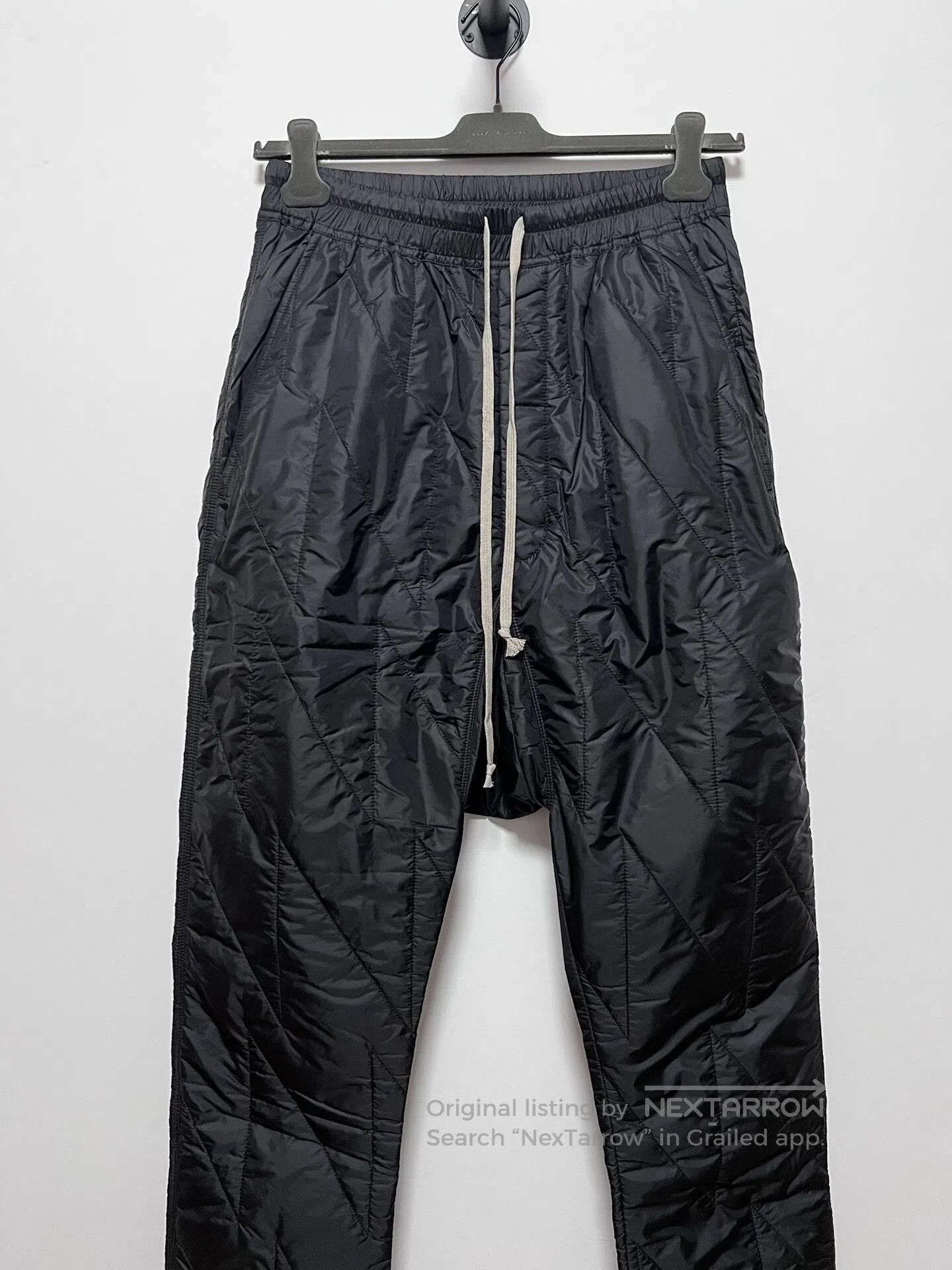Rick Owens Rick Owens Black Quilted Drop. Size US 26 / EU 42 - 2 Thumbnail