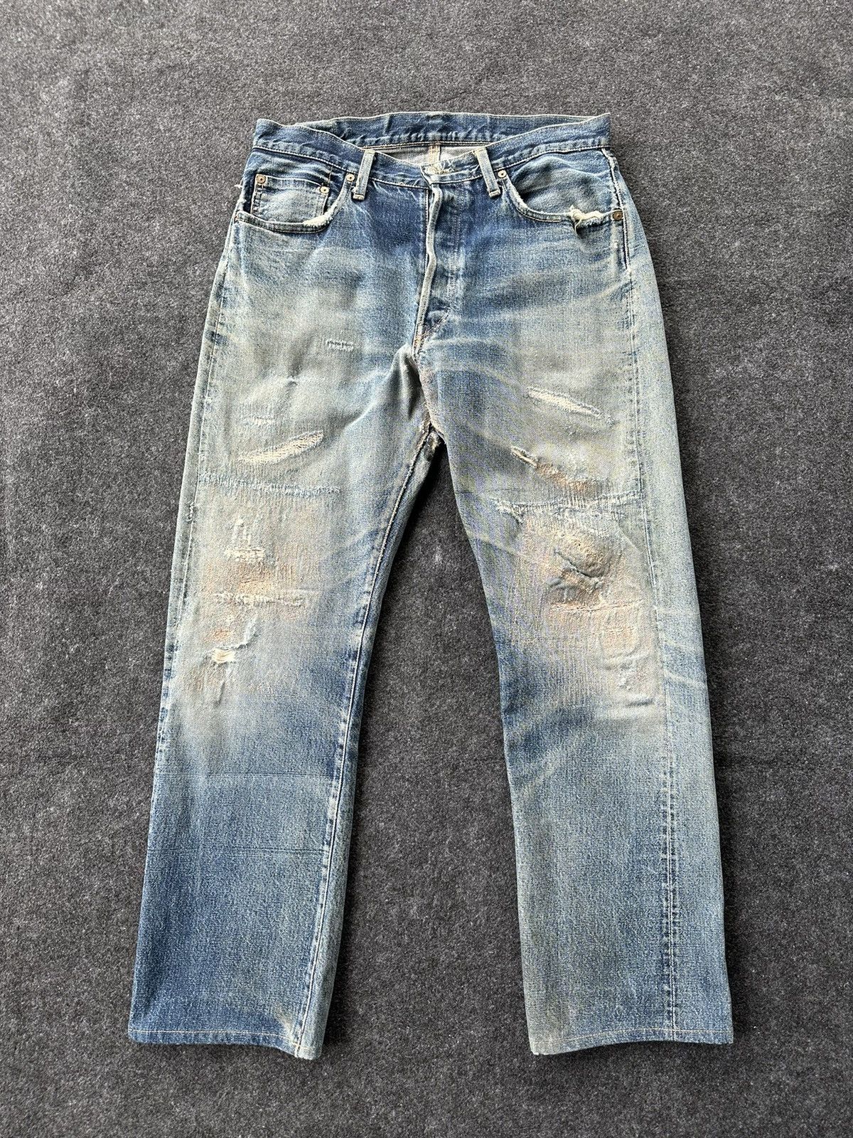 Denime Sale 🔥 Denime Thrashed Reconstruction Denim Size 32 D99 Size US 32 / EU 48 - 1 Thumbnail