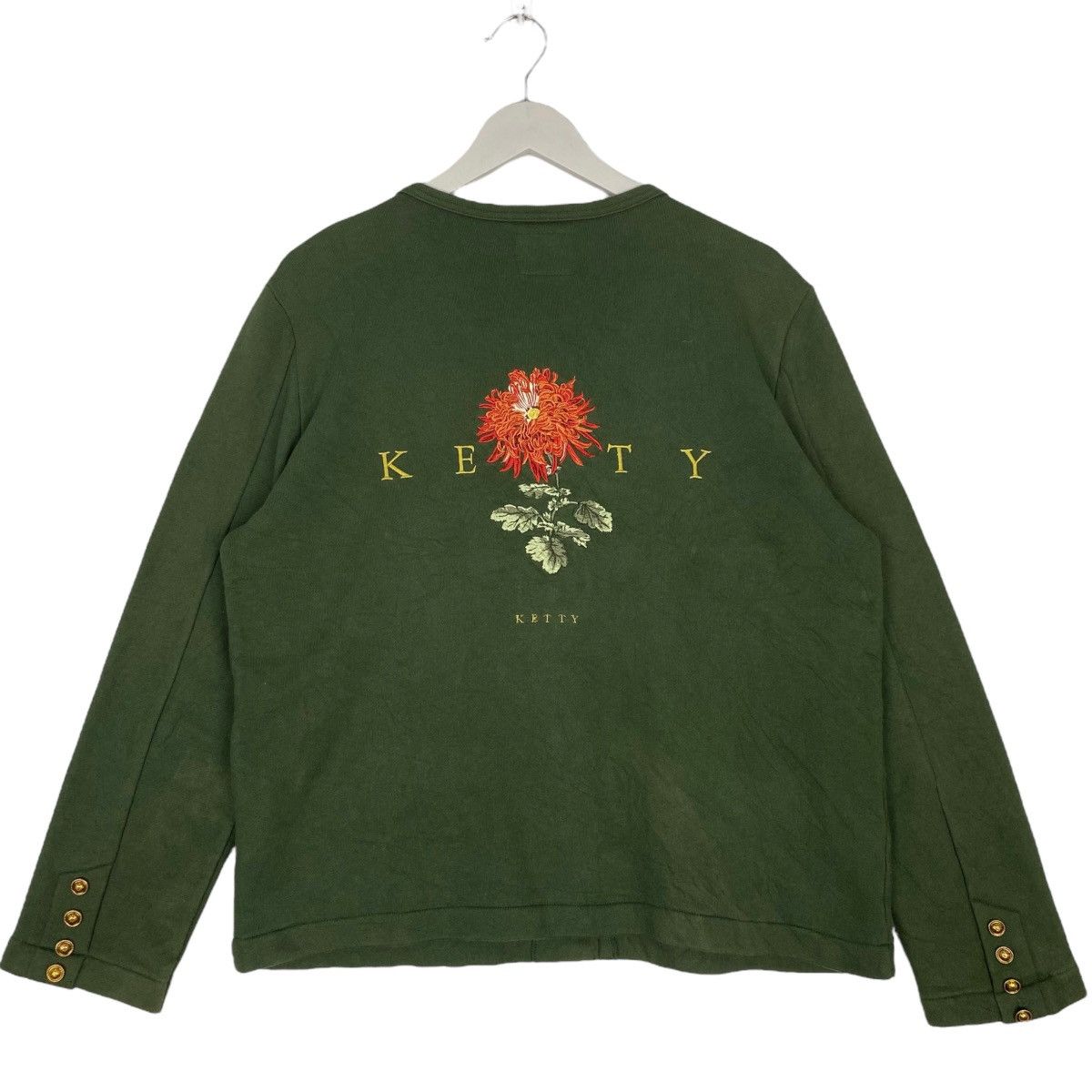 Other Vintage Ketty Cardigan Sweater Big Logo Green Size M Size US M / EU 48-50 / 2 - 5 Thumbnail