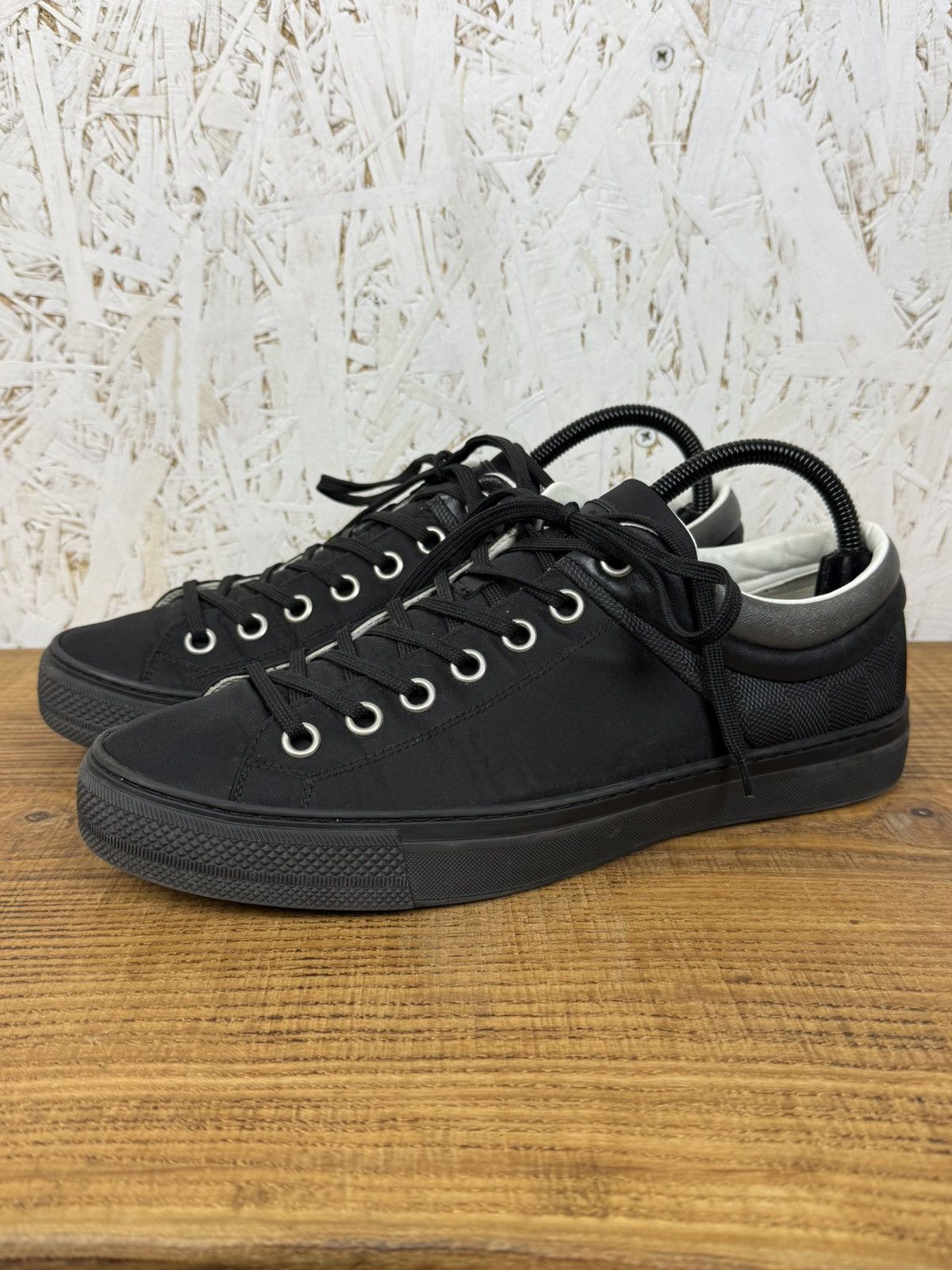 Louis Vuitton Louis Vuitton Nylon/Damier Graphite Sprinter Low Top Sneaker Size US 7.5 / EU 40-41 - 1 Thumbnail