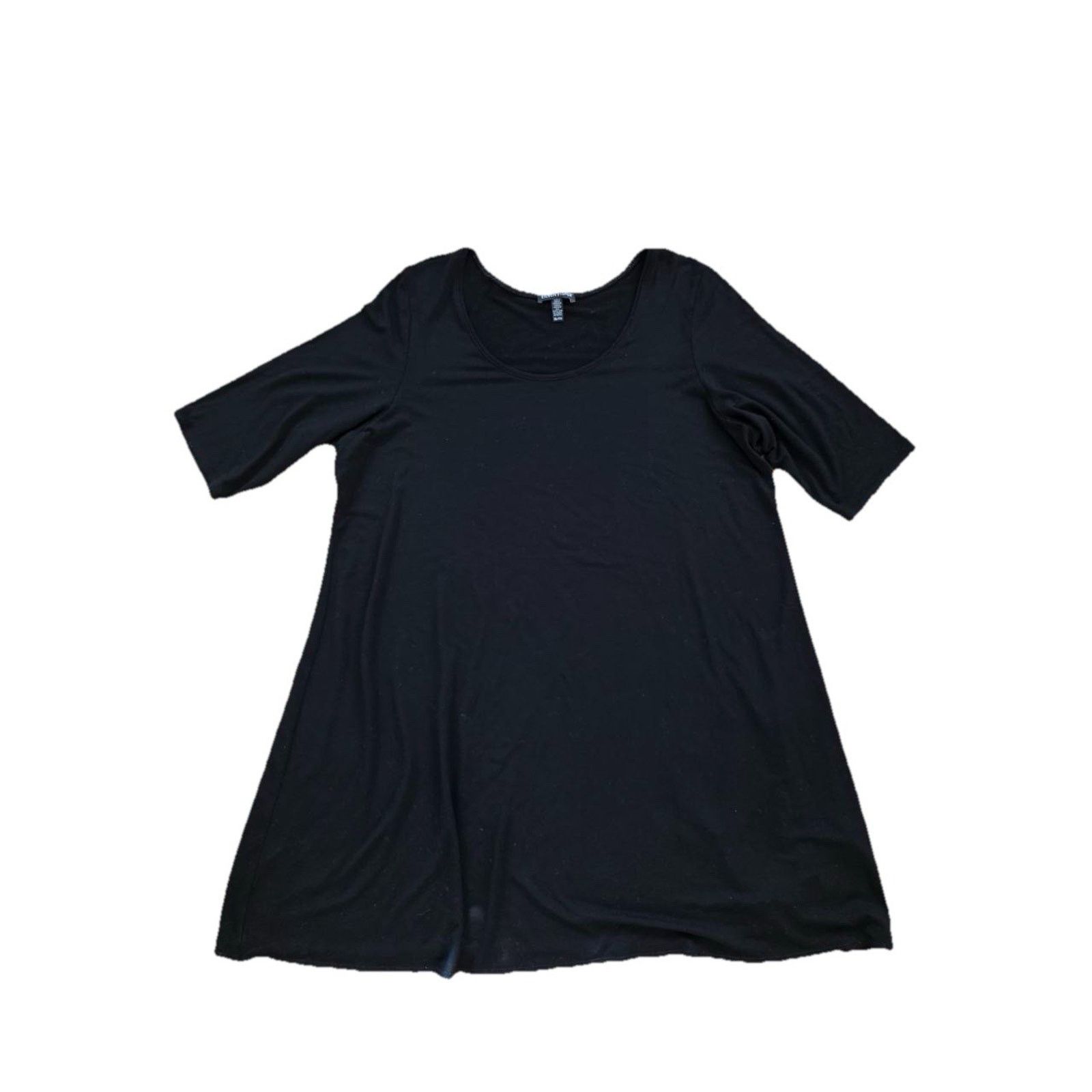 Eileen Fisher EILEEN FISHER Fine Flare Dress Black XL A001831 Size XL / US 12-14 / IT 48-50 - 8 Thumbnail
