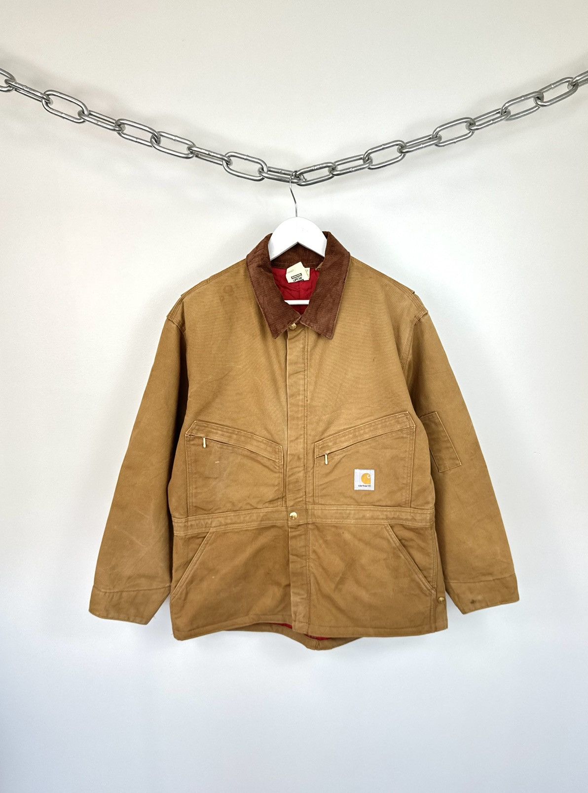 Vintage 80s Carhartt USA Faded Utility Arctic Detroit Jacket