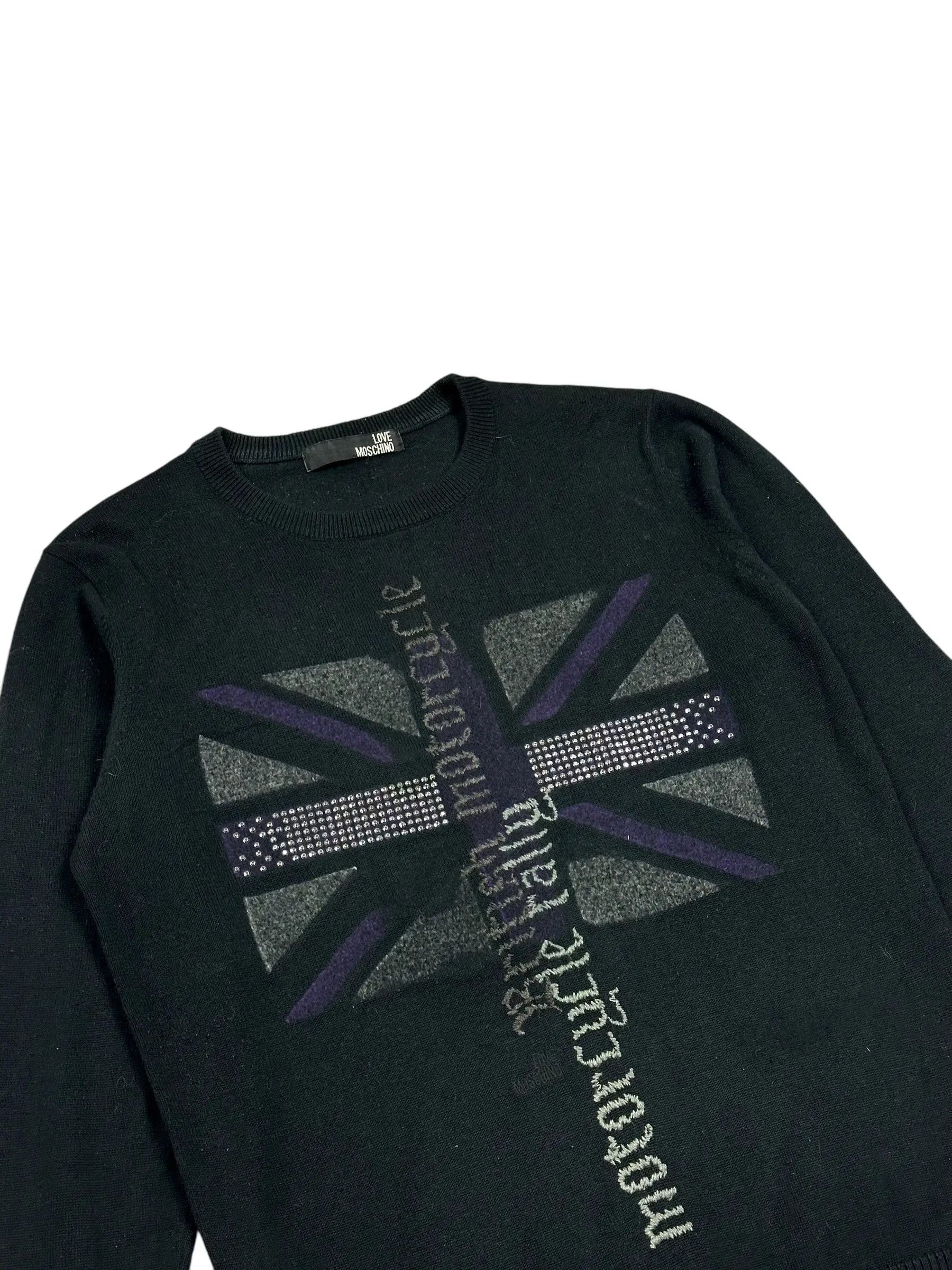 Moschino Love Moschino Britain Flag Style Sweater Size US M / EU 48-50 / 2 - 2 Thumbnail
