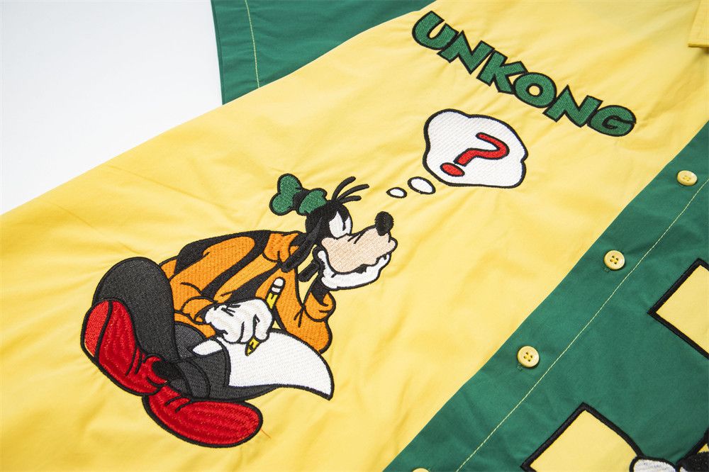 Japanese Brand × Vintage Men's funny cartoon embroidered stitching shirt Size US M / EU 48-50 / 2 - 4 Thumbnail