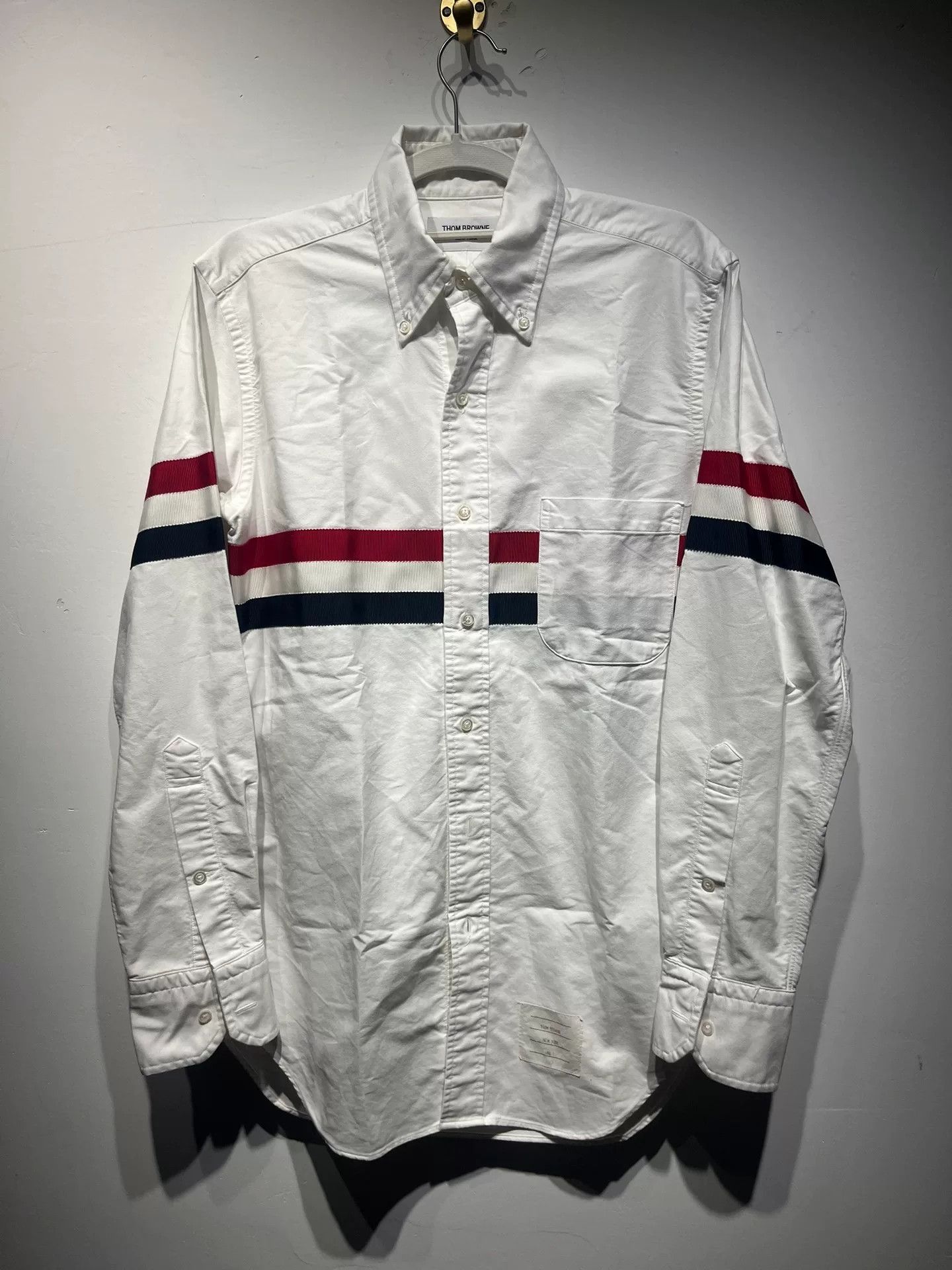 Thom Browne Thom Browne Striped Brown Shirt 1 Men Size US XS / EU 42 / 0 - 1 Thumbnail