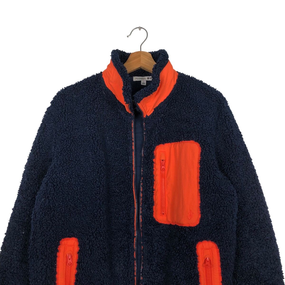 Japanese Brand 📌Vintage Zipper Fleece Jacket Uniqlo J.W.Anderson Size US L / EU 52-54 / 3 - 4 Thumbnail