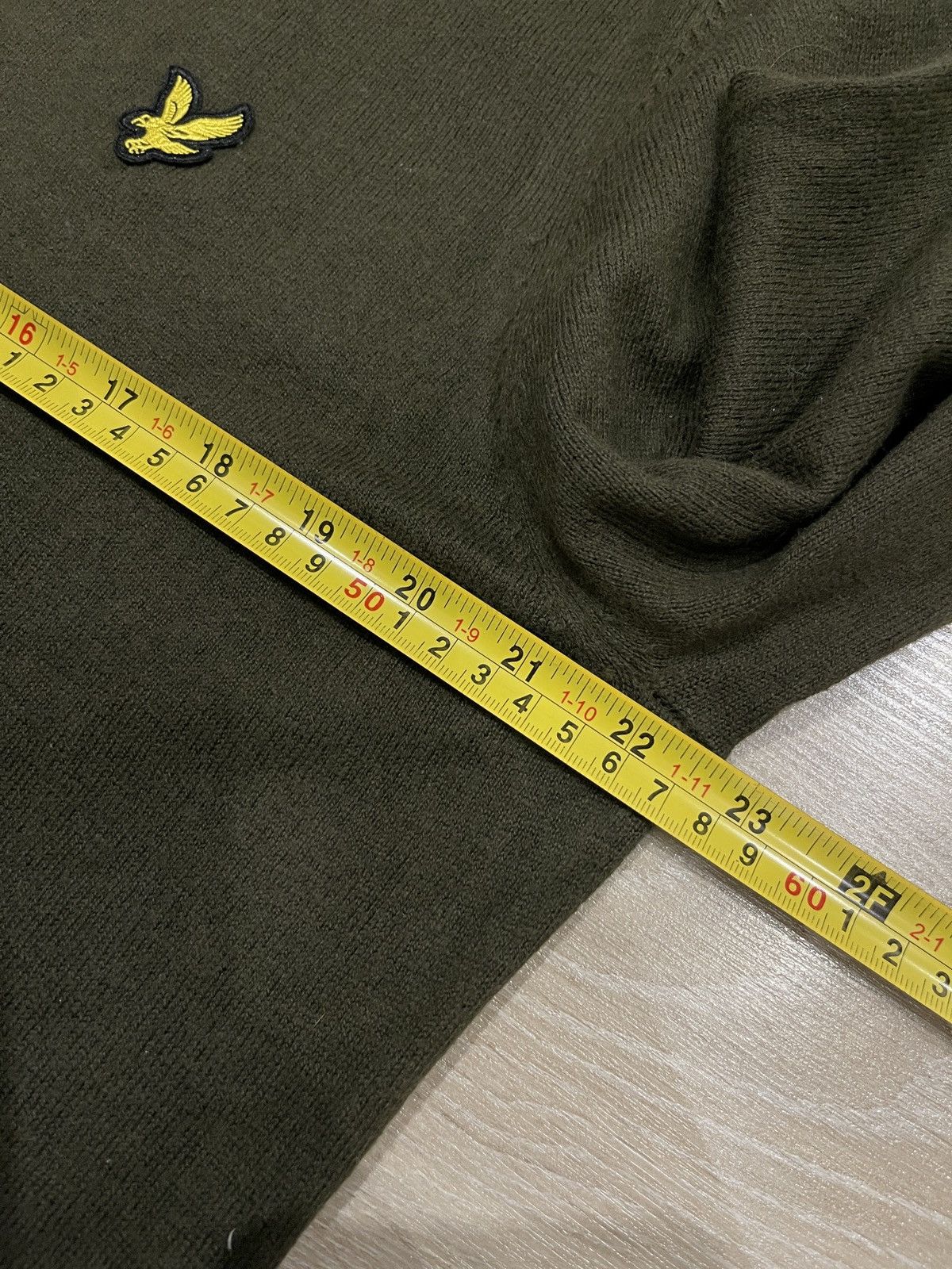 Lyle & Scott Lyle & Scott Wool Jumper XL Olive Green Knitted Sweater Size US XL / EU 56 / 4 - 8 Thumbnail