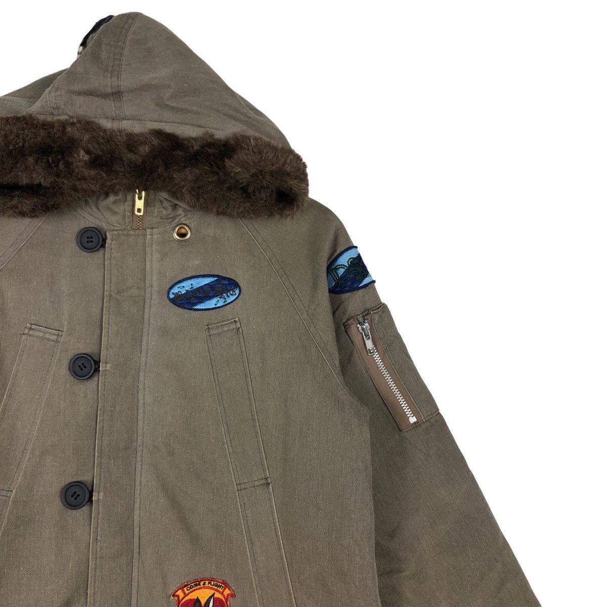 Hysteric Glamour 🔥90’s Punk Design Full Patches Parka Jacket Betty’s Blue Size US M / EU 48-50 / 2 - 5 Thumbnail