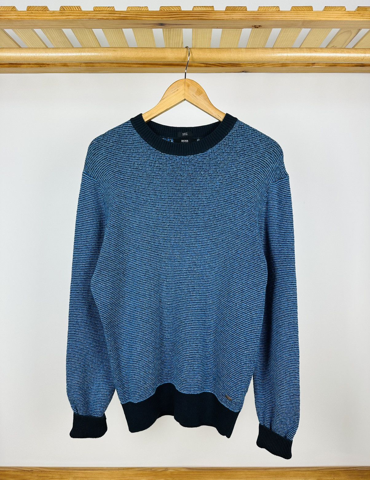 Hugo Boss Hugo Boss Slim Fit Cotton Sweater Size M Size US M / EU 48-50 / 2 - 1 Thumbnail