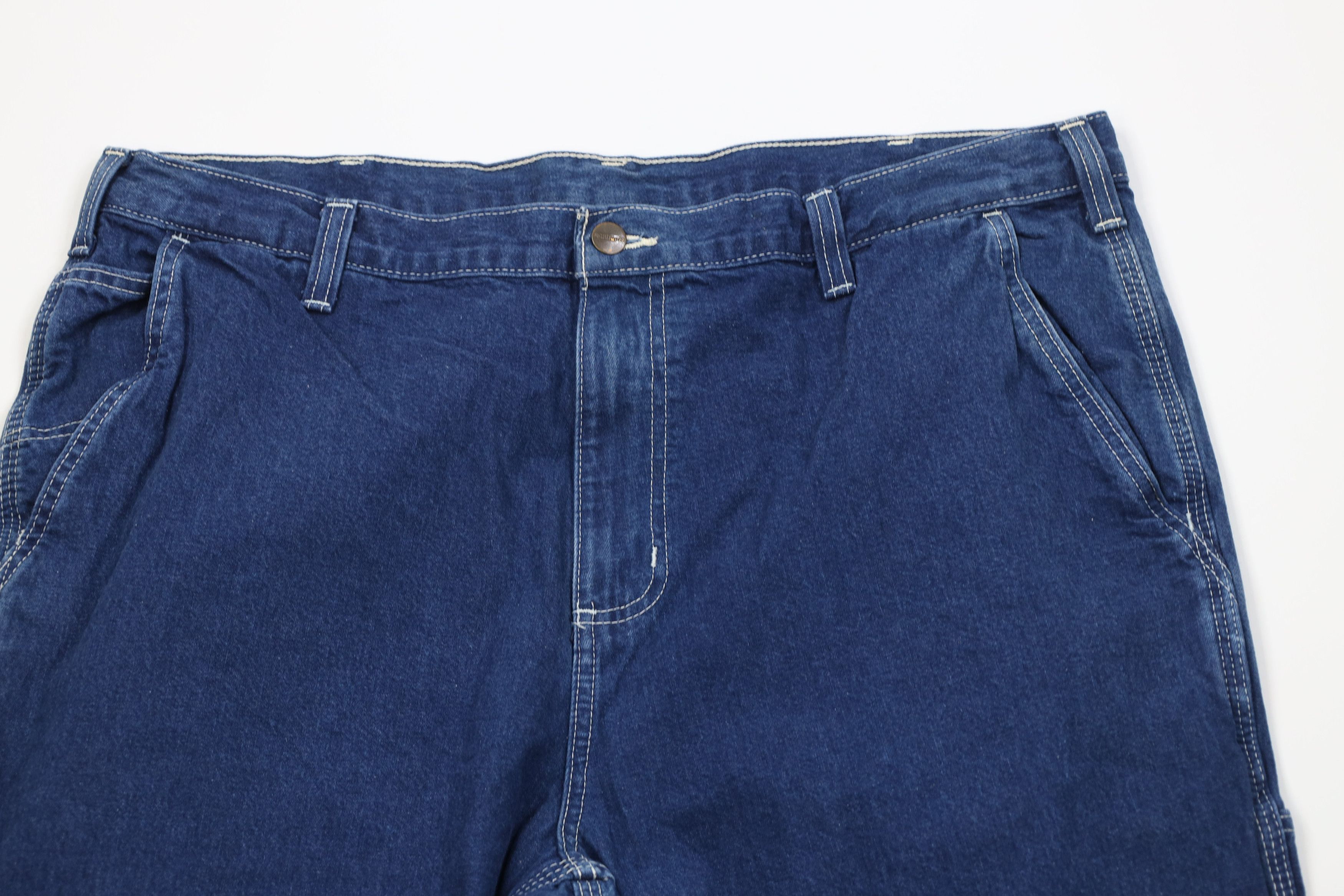 Carhartt Vintage Y2K Carhartt Wide Leg Dungaree Denim Jeans Cotton Size US 38 / EU 54 - 2 Thumbnail