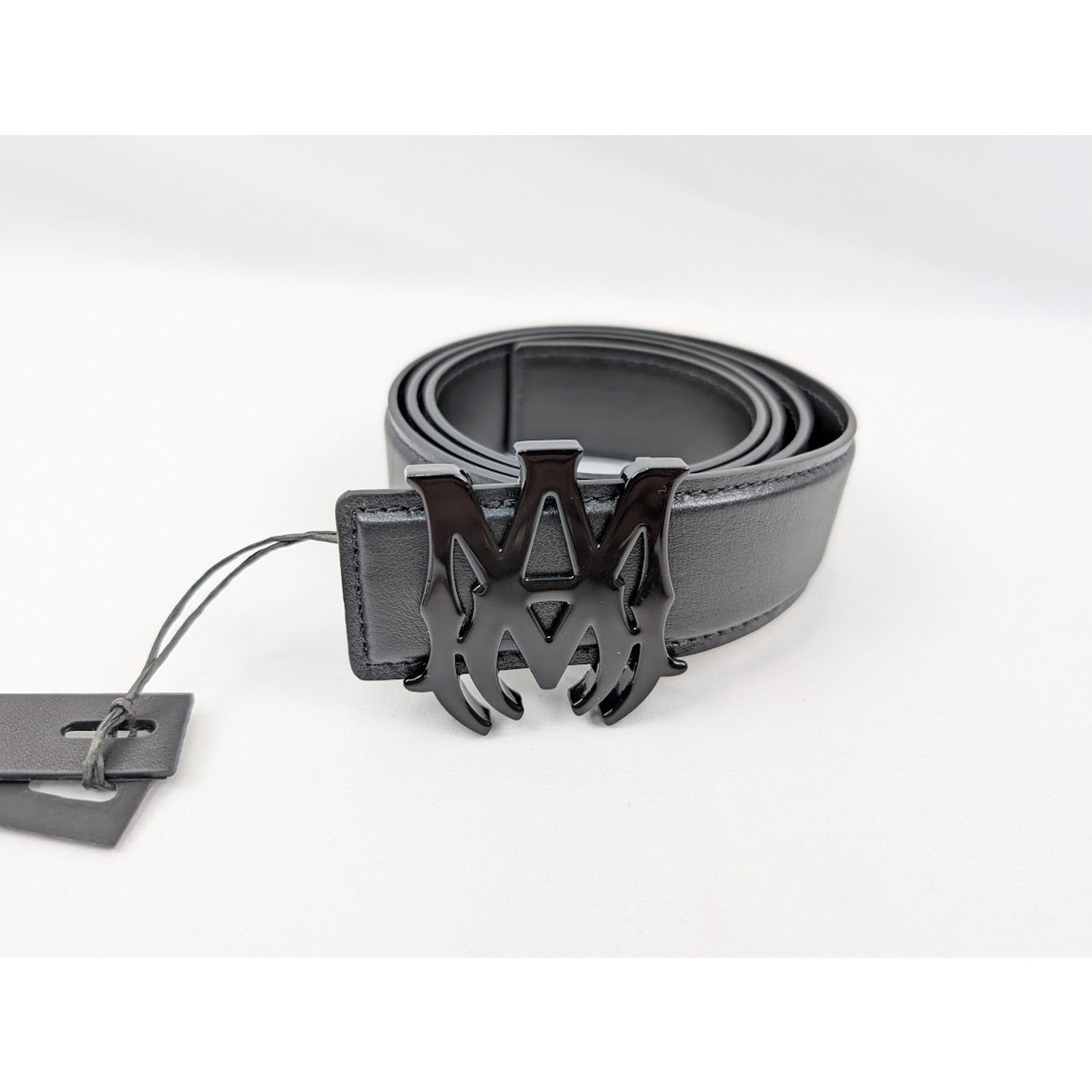 Amiri o1rshd1 Size: 75cm / 4cm MA Nappa Leather Belt in Black Size 30 - 1 Thumbnail