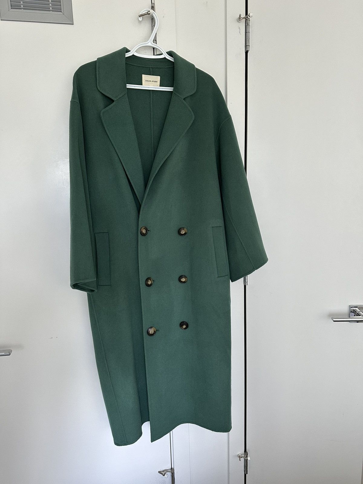 image of Loulou Studio Borneo Coat (Xs) in Green, Women's