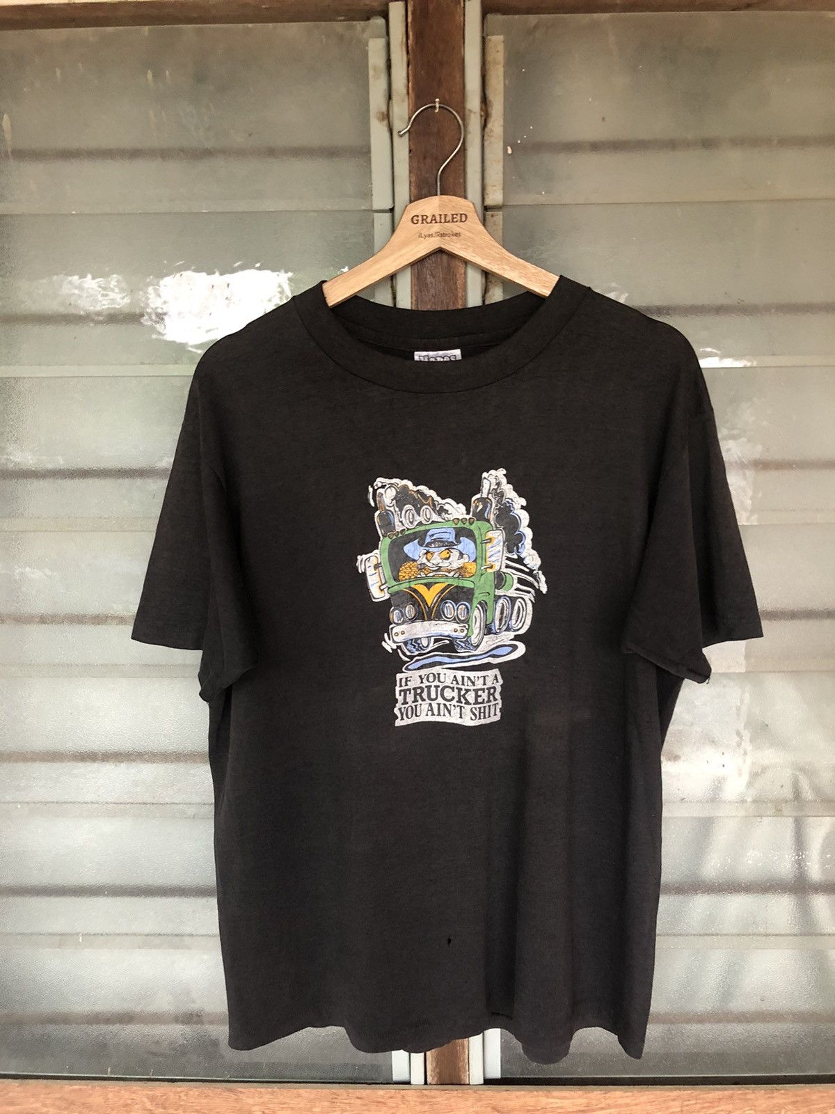 Vintage Vintage 80's Trucker You Ain't Shirt Shirt Tee Size US XL / EU 56 / 4 - 3 Thumbnail