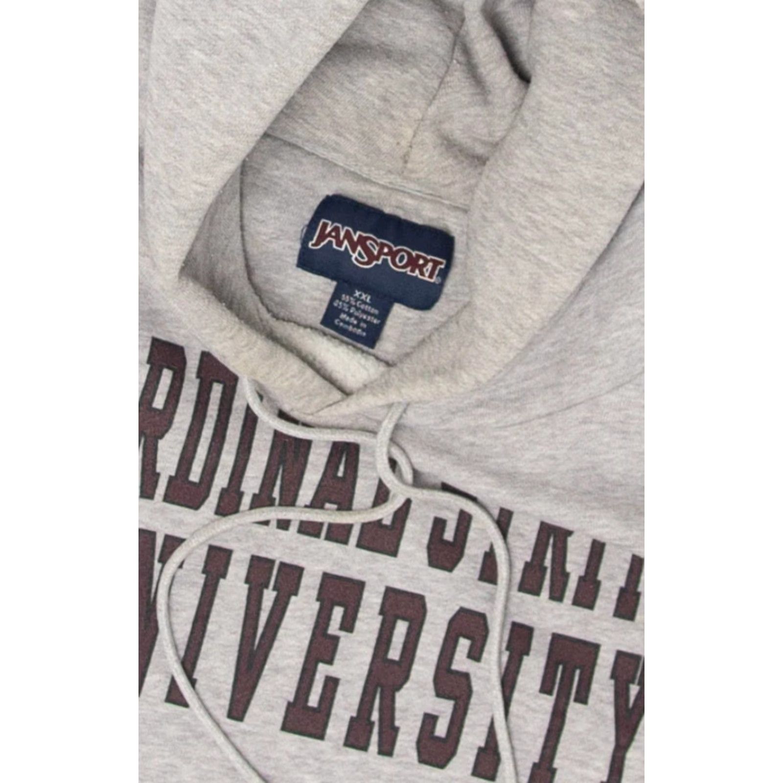 Jansport VINTAGE Jansport Cardinal Stritch University Hooded Sweatshirt Shirt Mens XXL Grey Size US XXL / EU 58 / 5 - 2 Thumbnail