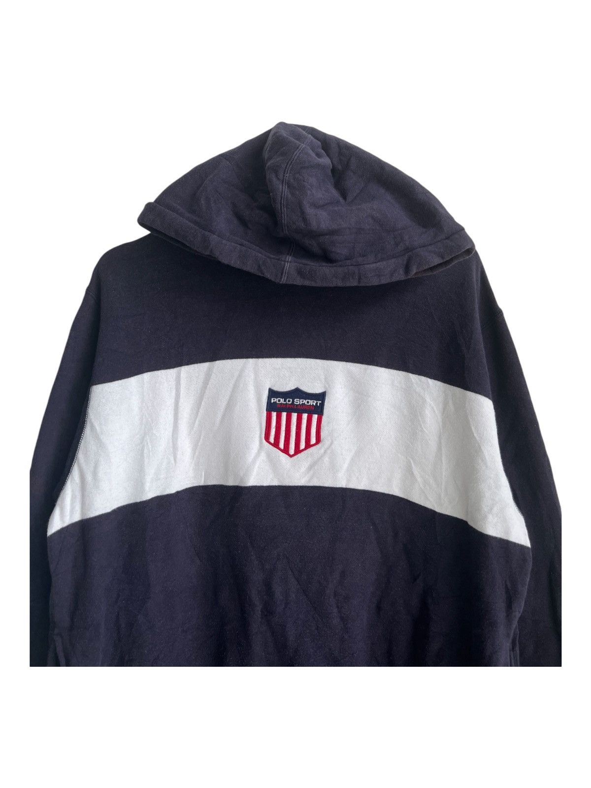 Lo Life 1990s OG Polo Sport Ralph Lauren K Swiss Crest Logo Hoodie Size US M / EU 48-50 / 2 - 4 Thumbnail