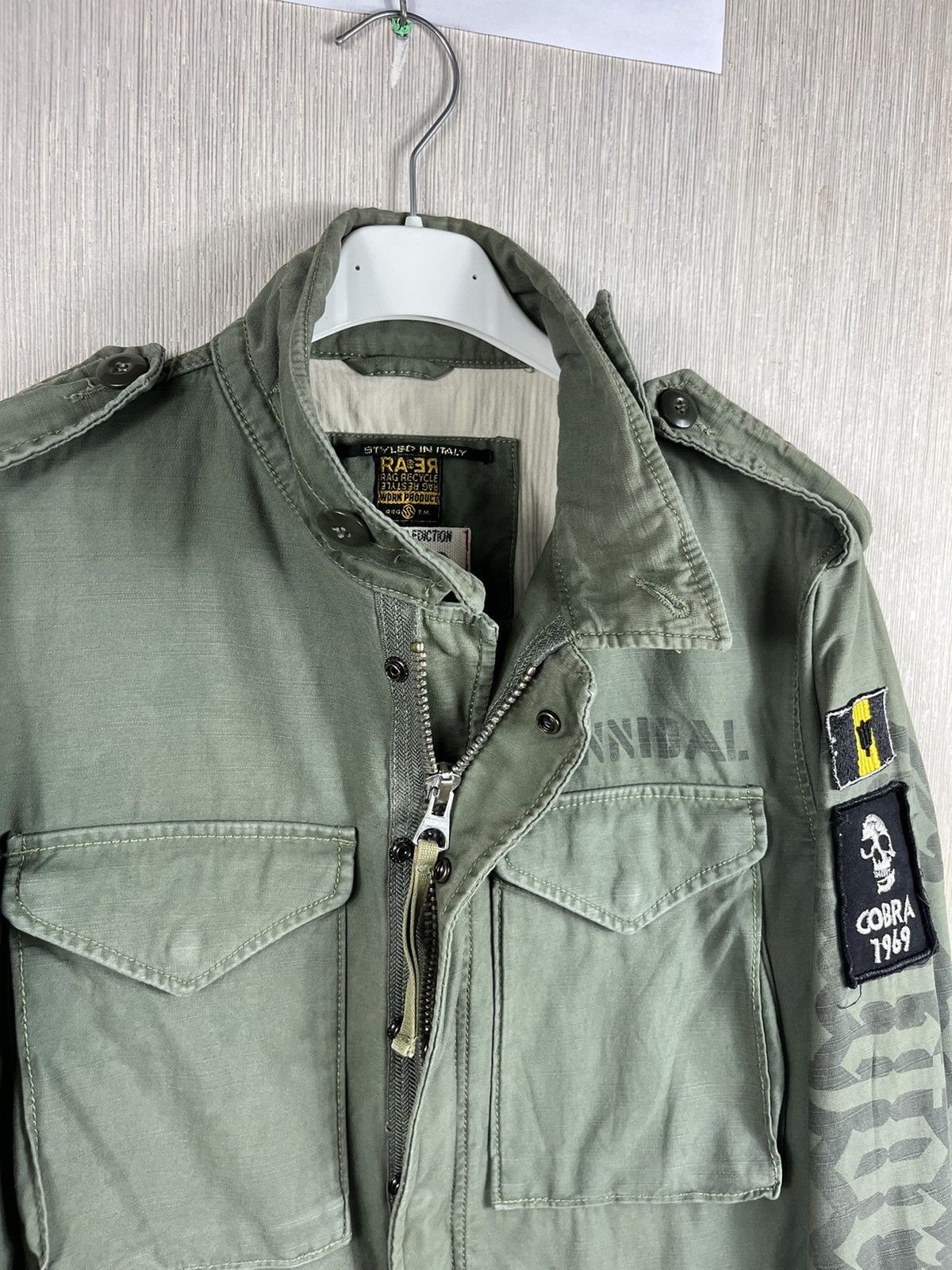 Designer Rag recycle military cobra multipocket jacket hannidal patch Size US M / EU 48-50 / 2 - 9 Thumbnail