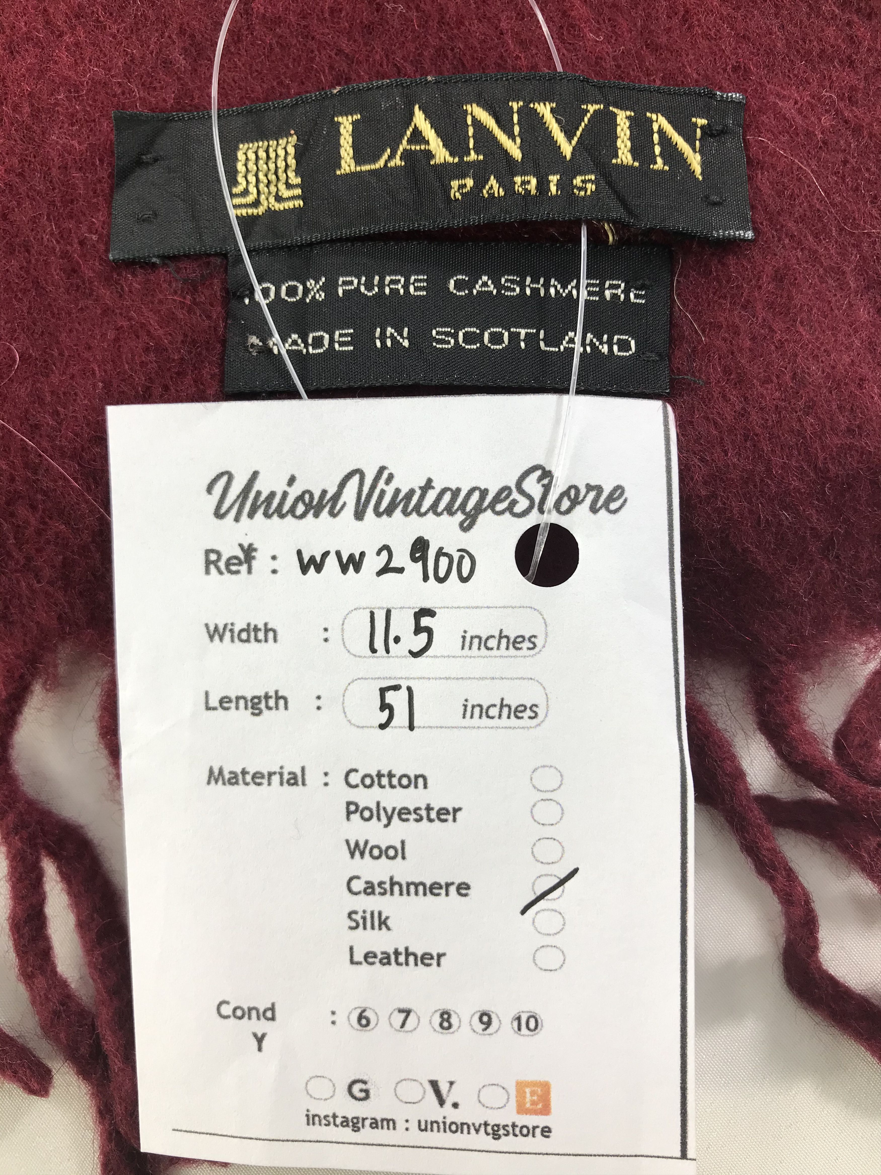Lanvin × Vintage Lanvin Scarf / Muffler / Neckwear - WW2900 Size ONE SIZE - 6 Thumbnail