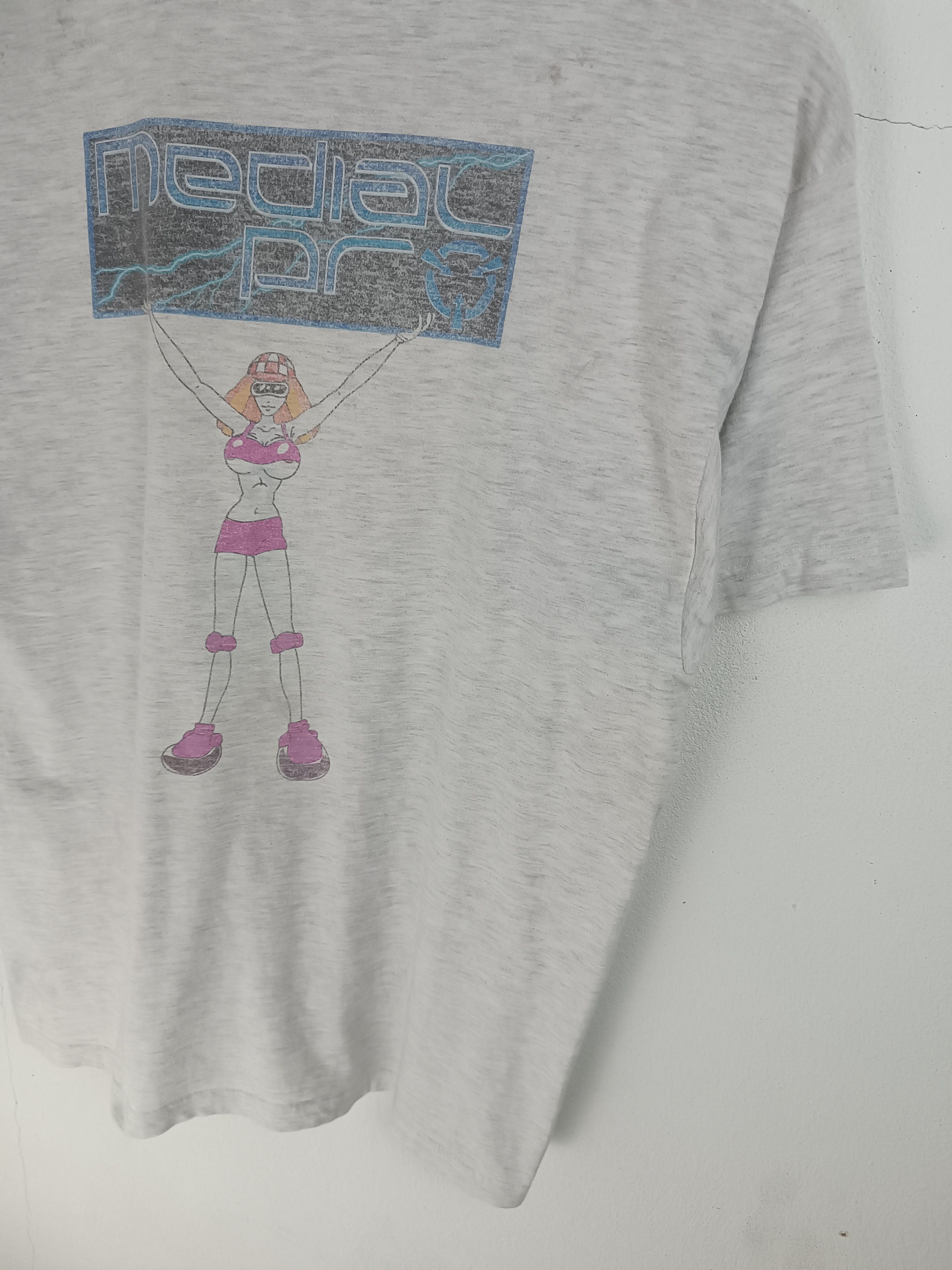 Vintage VINTAGE Y2K MEDIAL PRO DISTRESSED TE VERY RARE SEXY ADULT Size US M / EU 48-50 / 2 - 14 Thumbnail