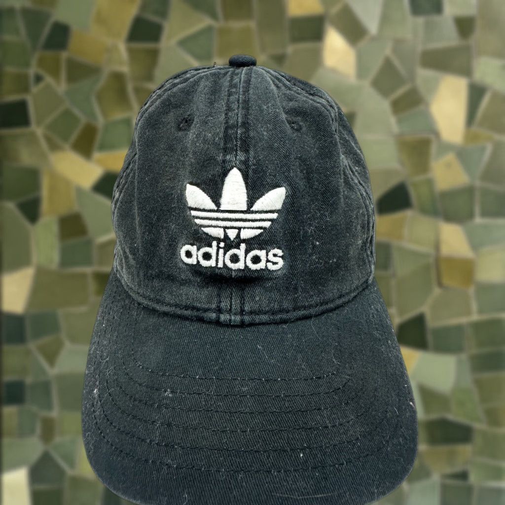 Adidas Adidas Baseball Hat Adjustable Black Logo Cap Mens One Size Cotton Cap Black Logo Baseball Cap Adjustable Men Age Group: Adult (if applicable) Size ONE SIZE - 1 Thumbnail