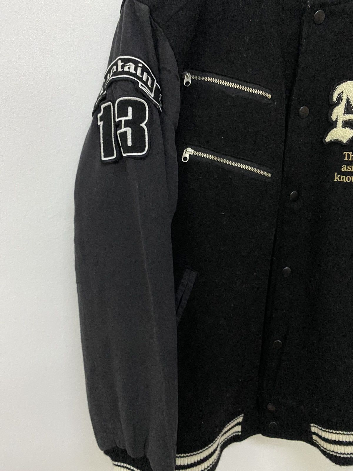 Japanese Brand Nylaus Jeans Jackpot Ghost Rider Varsity Jacket Size US L / EU 52-54 / 3 - 5 Thumbnail