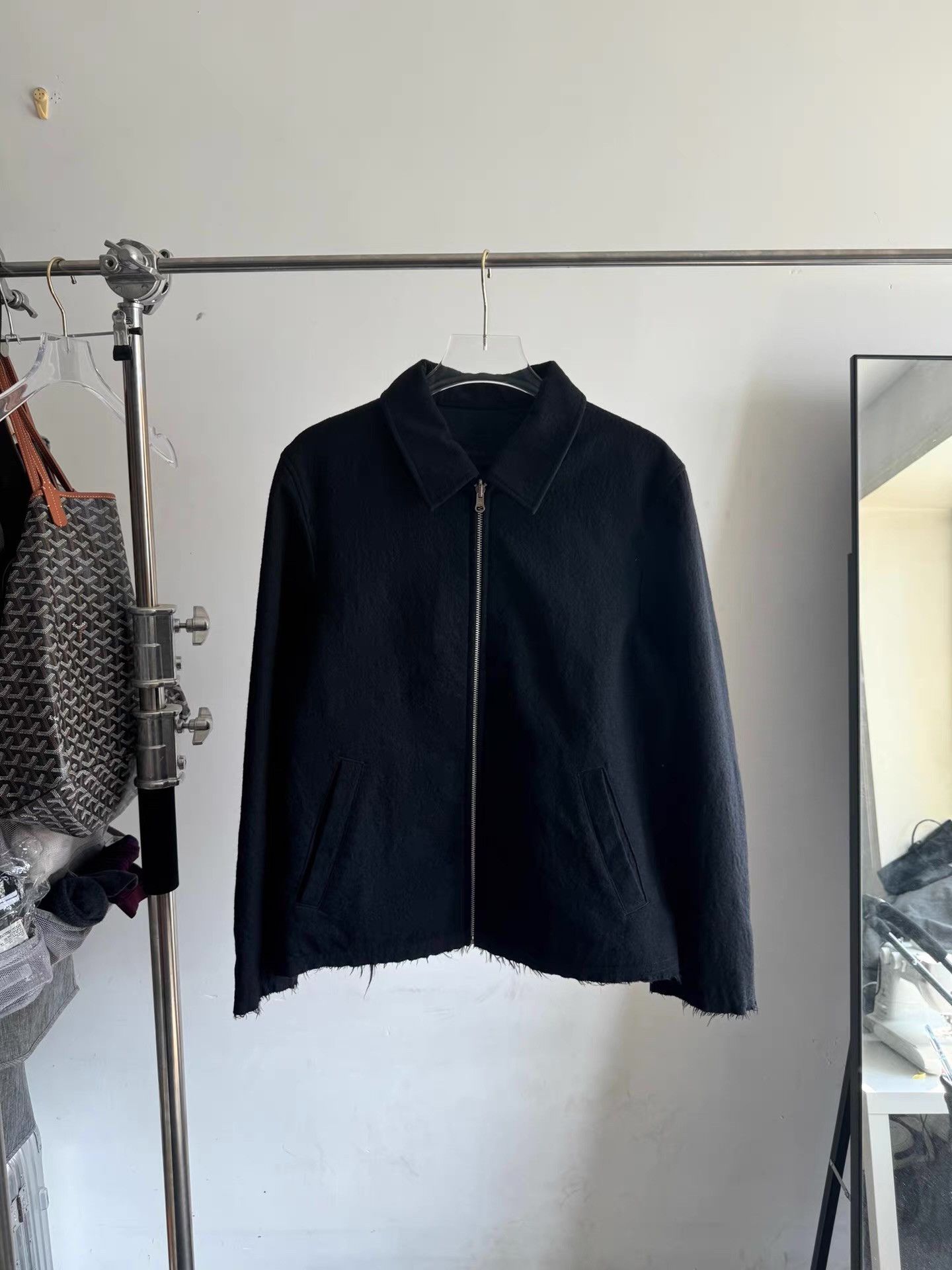 Comme des Garcons COMME des GARÇONS Homme Zip-Up Wool Jacket。 Q17 Size US M / EU 48-50 / 2 - 1 Thumbnail