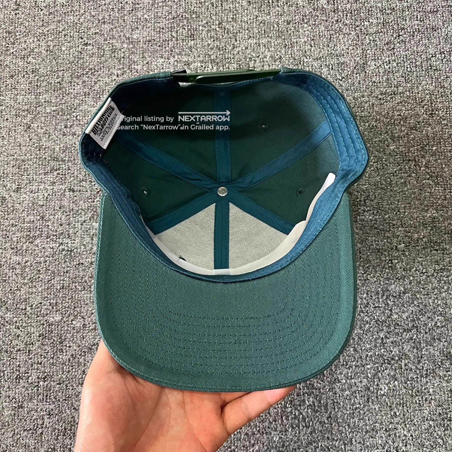 Bbc Classic Astronaut Head Flat Brim Baseball Cap Q7 in Green, Men's — image 5 of 6