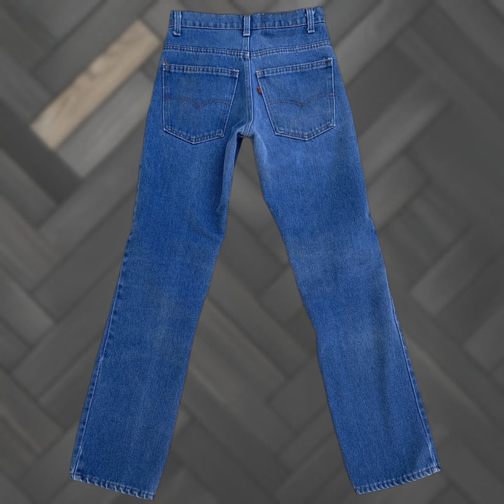 Levi's VINTAGE Levi’s Orange Tab Jeans SF 207 28 Waist 31.5 Inseam 70s 1970s Levis Rockabilly Denim Blue Jeans Mens Womens Size 28" / US 6 / IT 42 - 1 Thumbnail