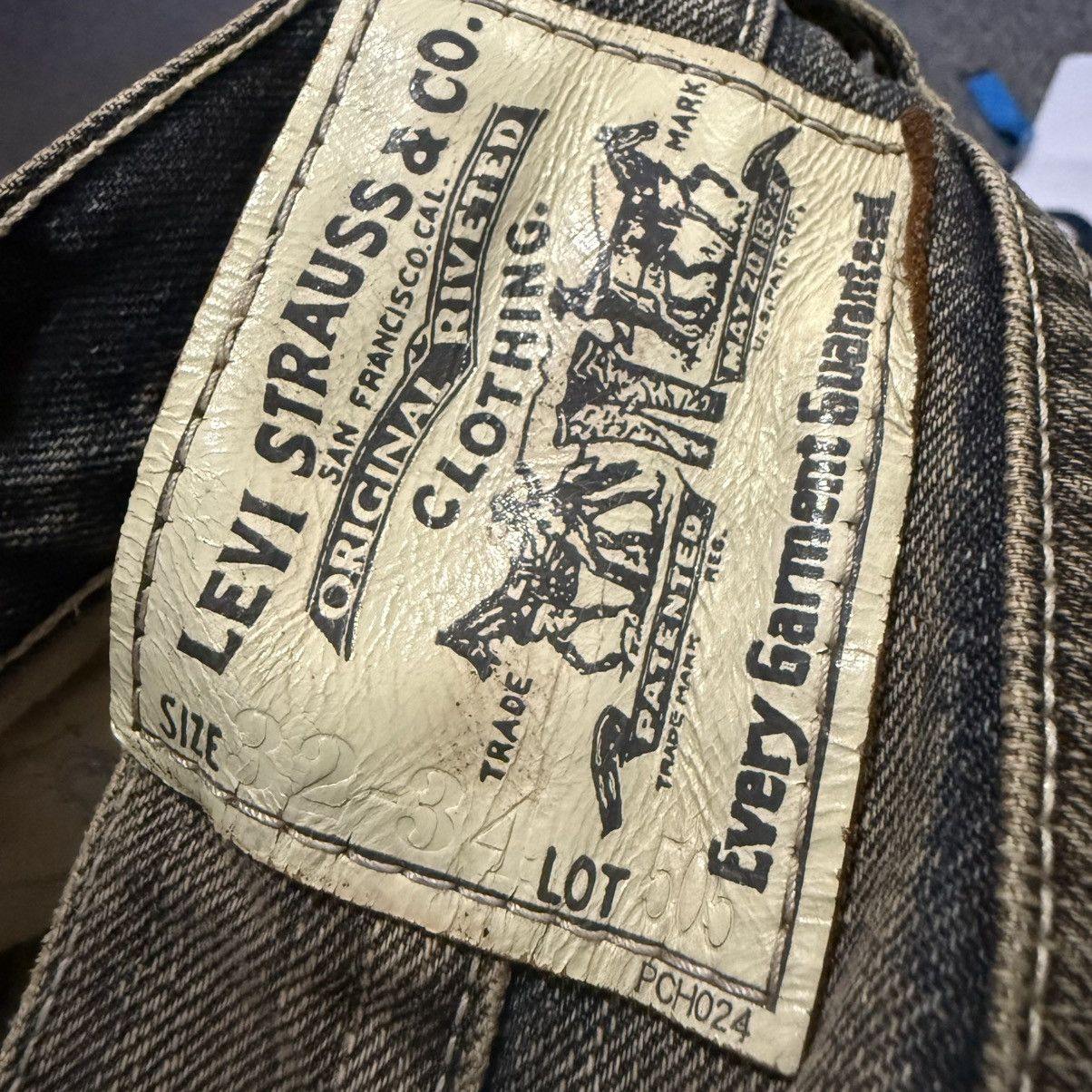 Engineered Garments × Levi's Vintage Y2K Levis 505 Statement Piece Mud Wash Grunge Denim Size US 32 / EU 48 - 15 Thumbnail
