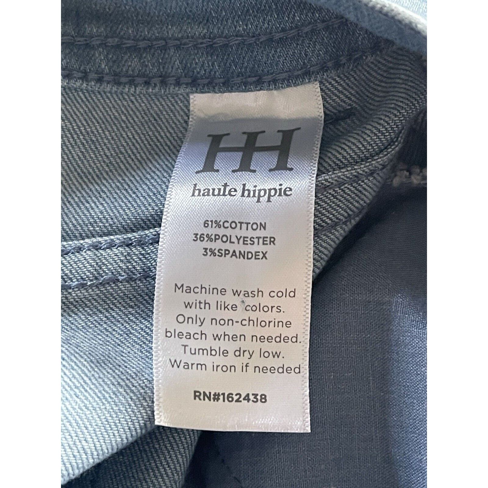 Haute Hippie Haute Hippie High Waist Wide Leg Bell Bottom Jeans Size 4 Size 27" / US 4 / IT 40 - 10 Thumbnail