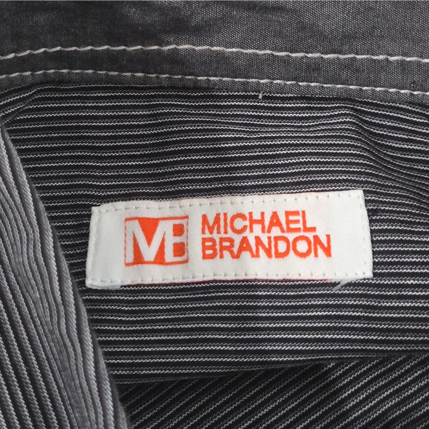 Other Michael Brandon Black White Striped Button Men's Shirt M Size US M / EU 48-50 / 2 - 4 Thumbnail