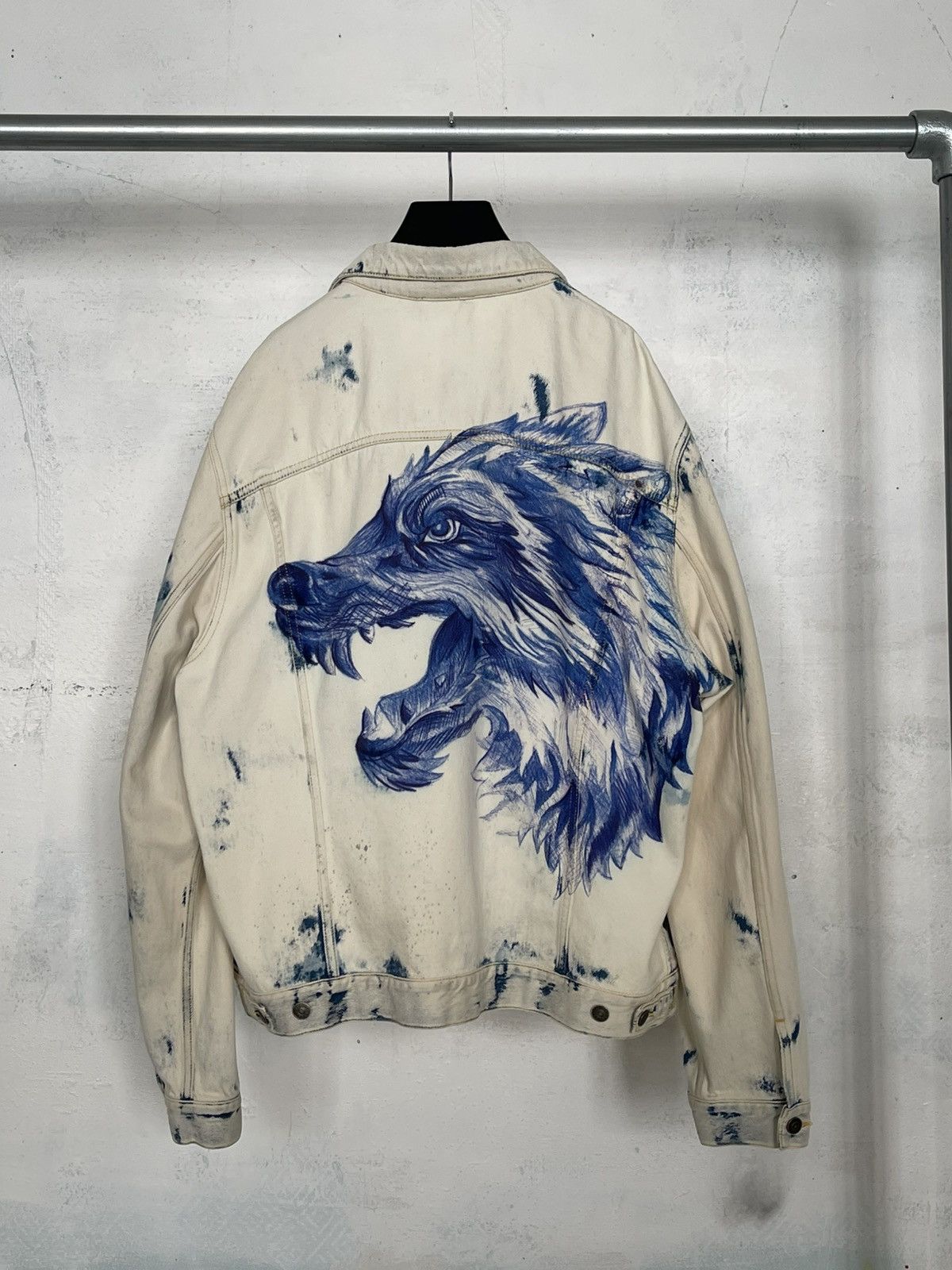 Gucci Gucci Wolf Printed Denim Jacket Size US XXL / EU 58 / 5 - 1 Thumbnail