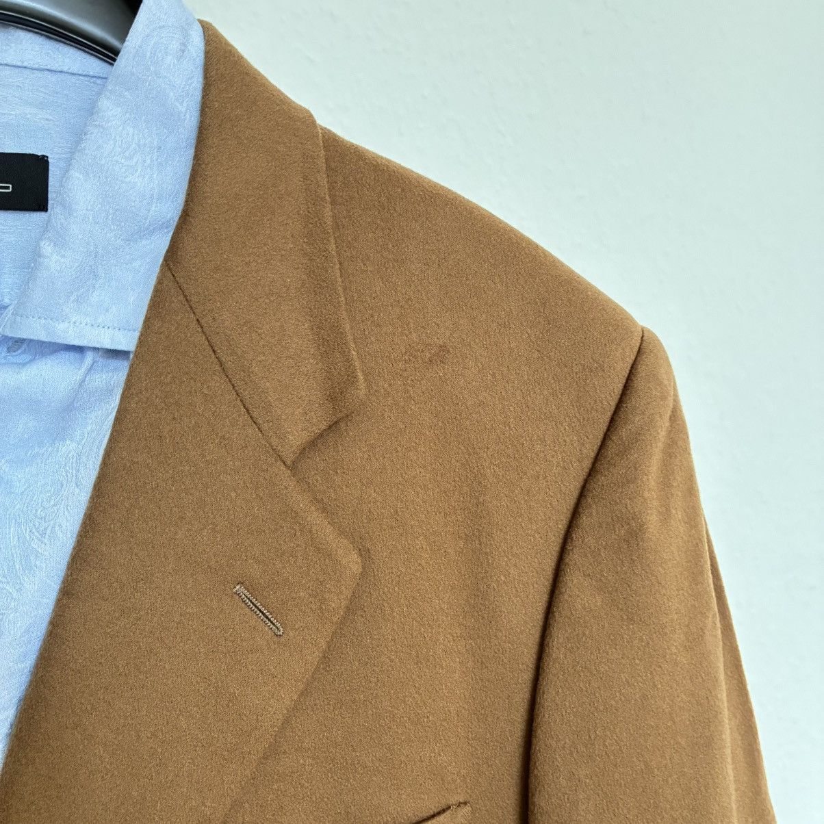 Corneliani Corneliani 100% Virgin Wool Camel Overcoat - Italy - Size 36R - 6 Thumbnail