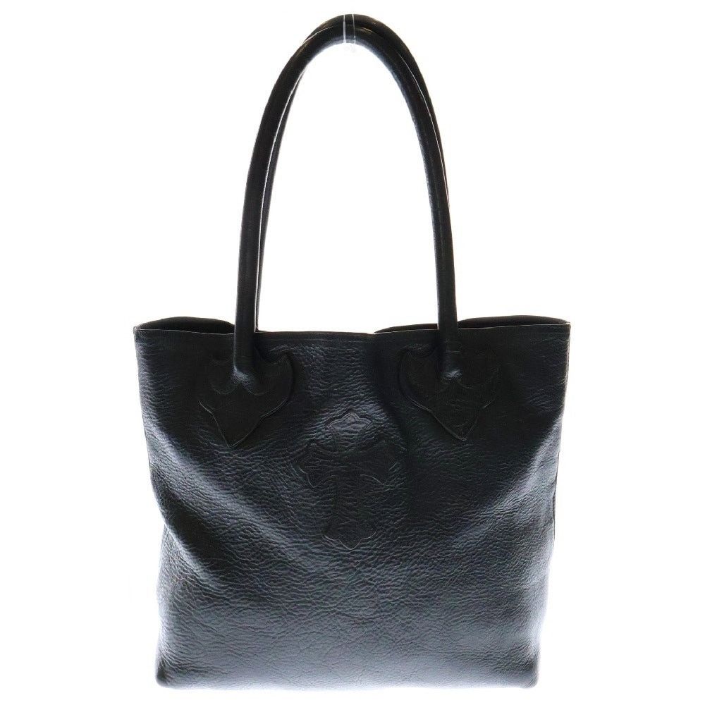 Chrome Hearts Fs Tote Black Leather Bag, Men's
