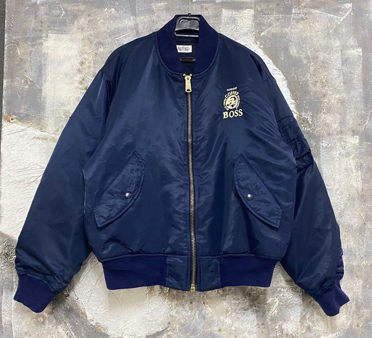 Vintage Suntory BOSS Coffee Bomber Jacket