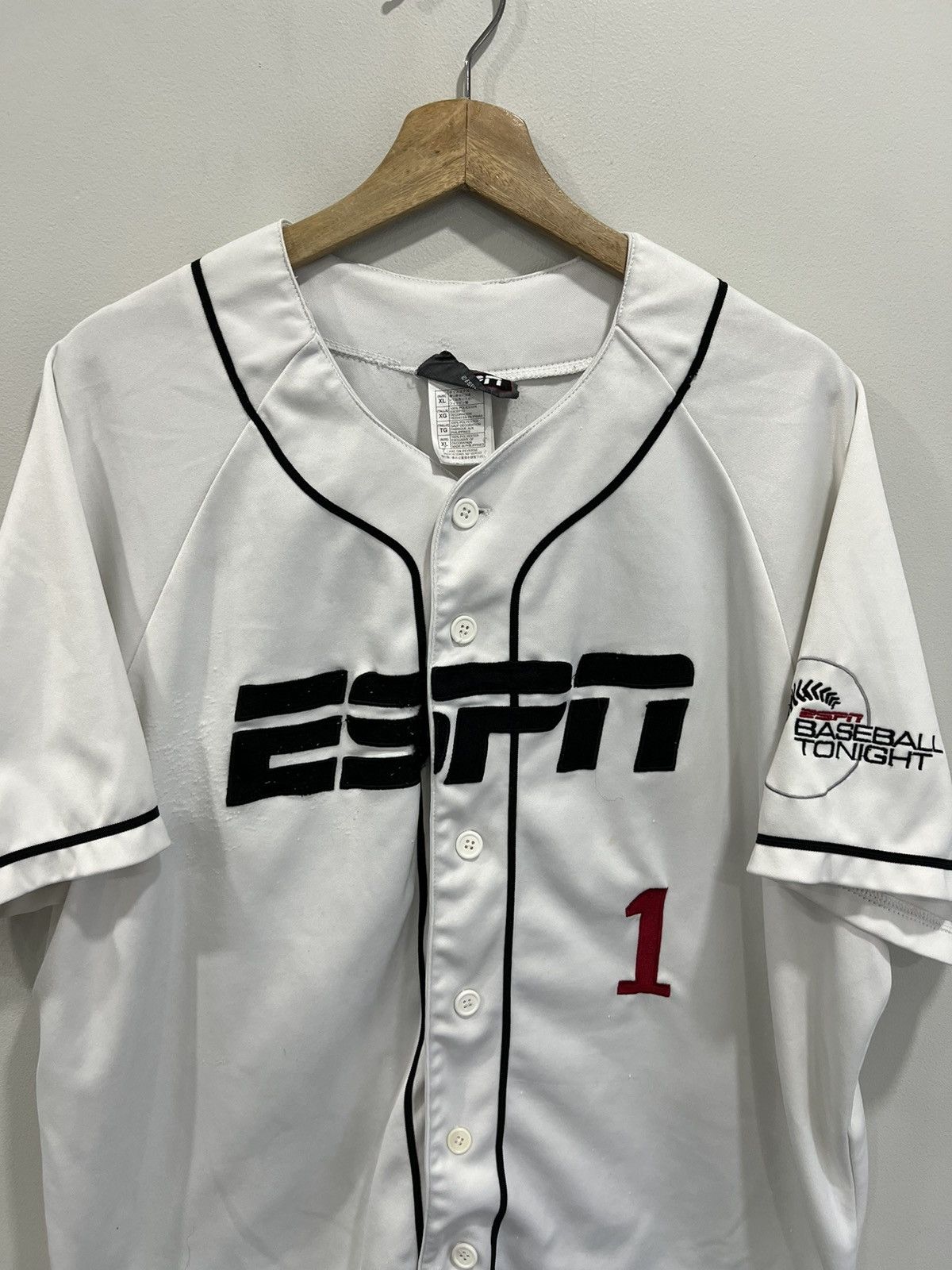 Vintage Vintage Y2K Espn Jersey spellout Size US XL / EU 56 / 4 - 2 Thumbnail