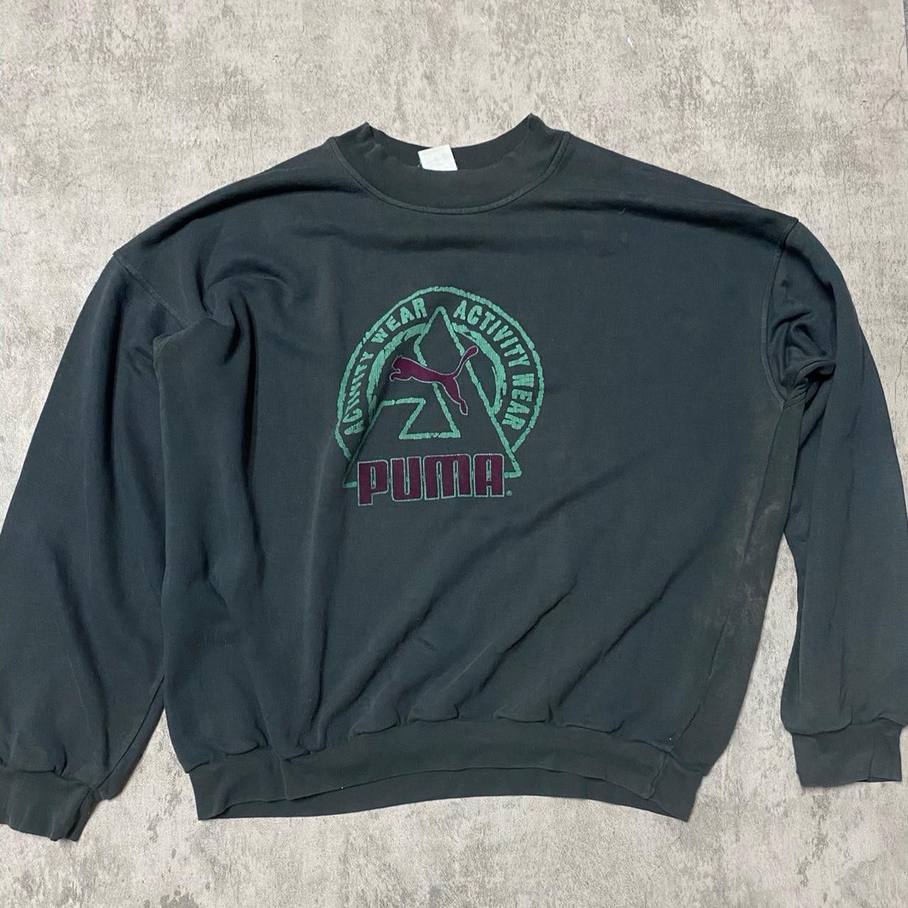 Puma Puma vintage sweatshirt in black and purple sportswear Size US XXL / EU 58 / 5 - 3 Thumbnail