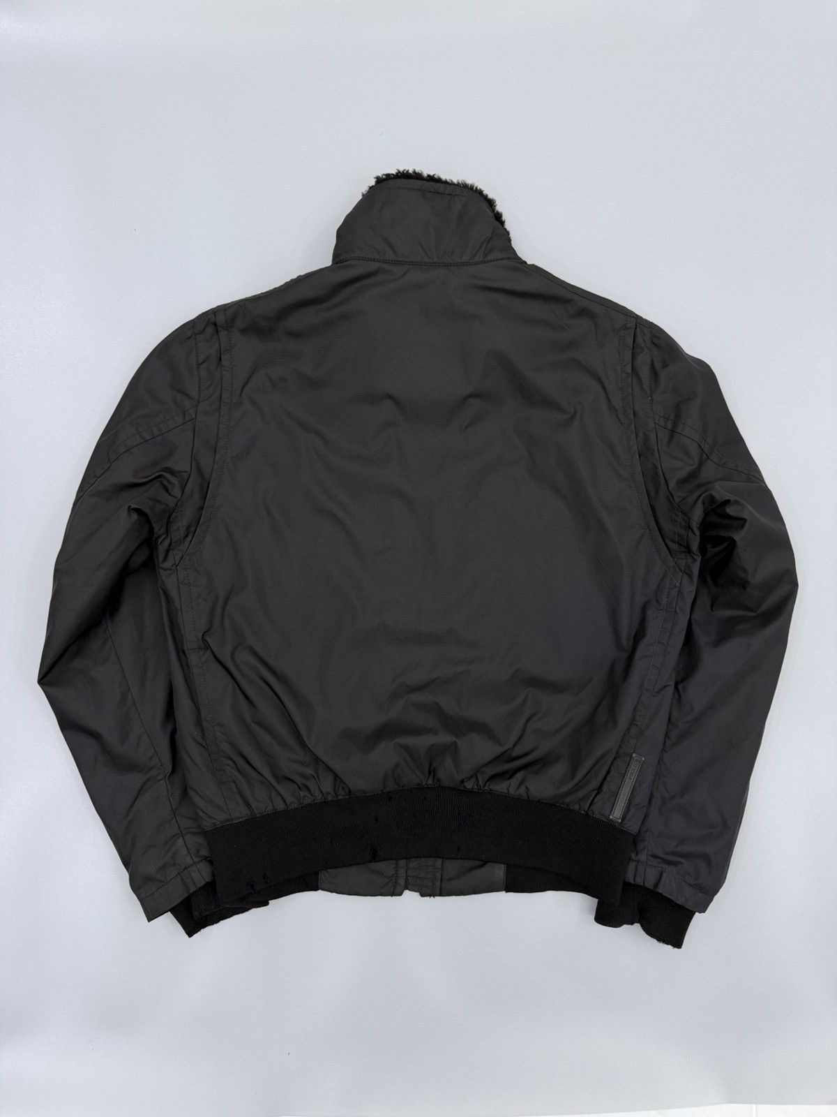 Prada 🔥Archived🔥90s PRADA Padded Dyed Sheep Fur Black Nylon Bomber Size US M / EU 48-50 / 2 - 19 Thumbnail