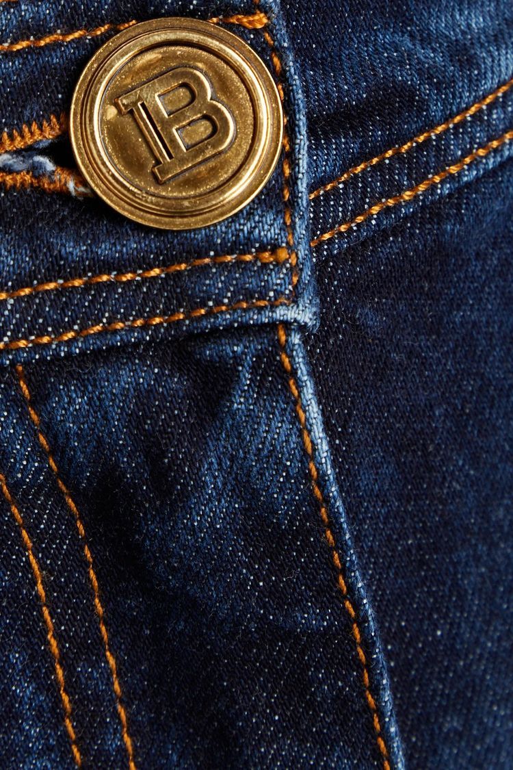 Balmain o1y0625 Denim Pant in Blue Size 27" / US 4 / IT 40 - 4 Thumbnail