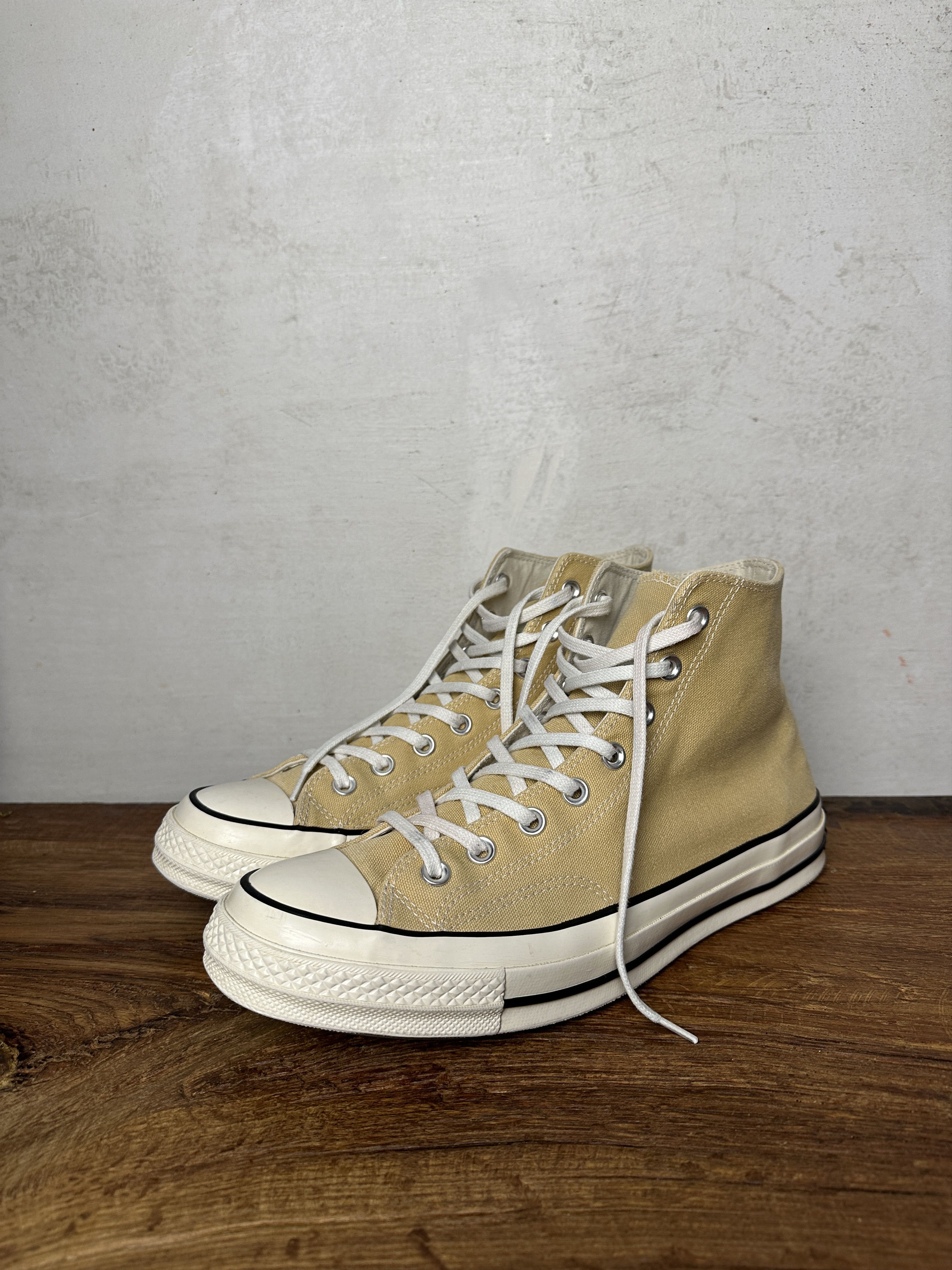 Converse Converse Chuck 70 Hi Gold Canvas Sneakers Size US 10.5 / EU 43-44 - 2 Thumbnail