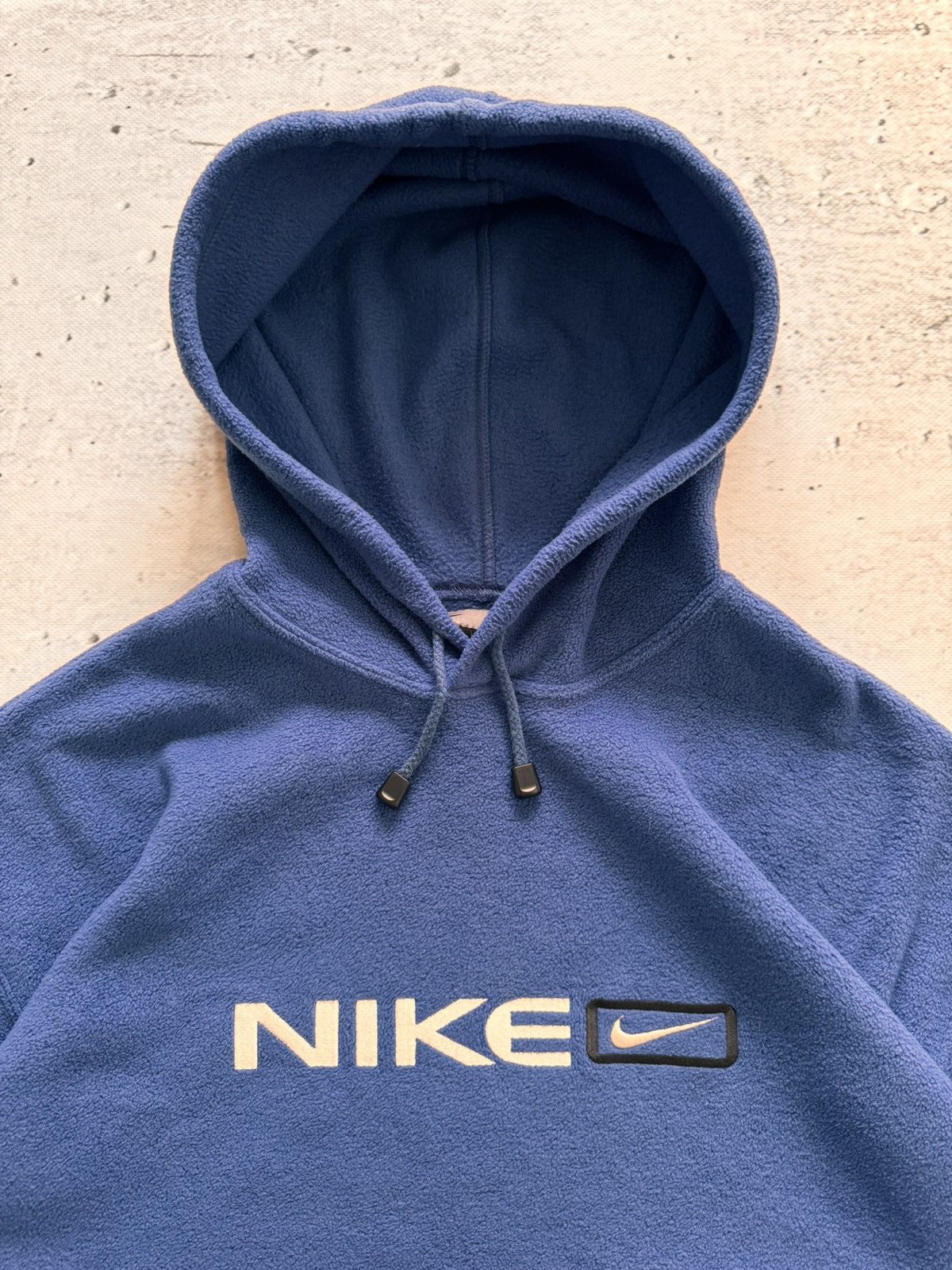 Nike × Vintage NIKE TEDDY VINTAGE CENTER LOGO OVERSIZE HOODIE Size US XL / EU 56 / 4 - 5 Thumbnail