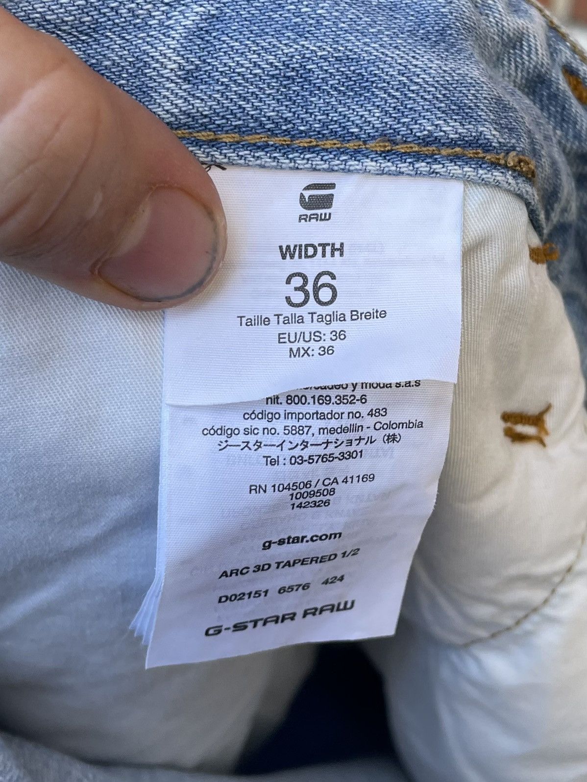 G-Star G-Star Raw Denim Arc 3D Tapper 1/2 Jorts size 36 Size US 36 / EU 52 - 2 Thumbnail